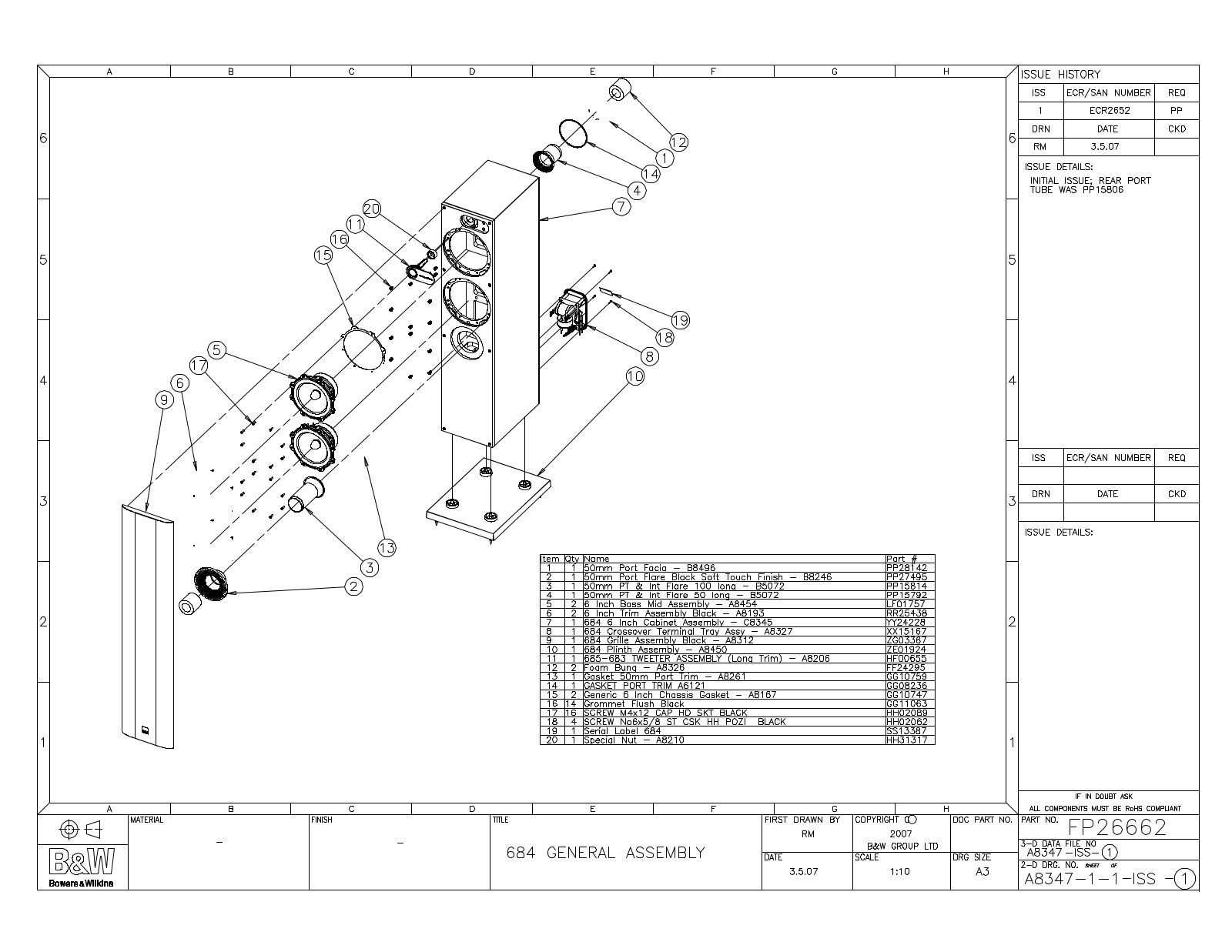 Bowers and Wilkins 684 Service manual