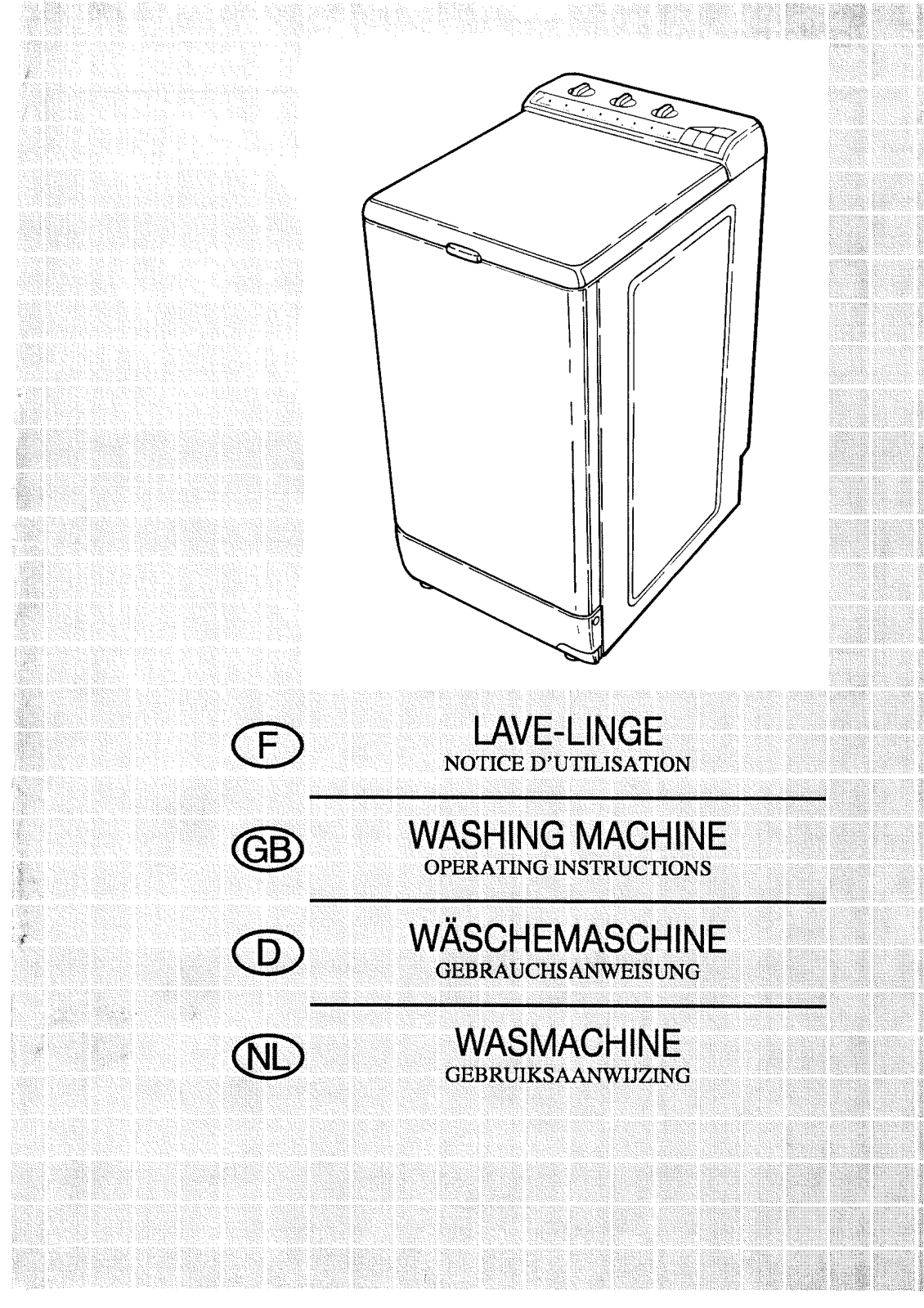 BRANDT WTL1261K User Manual