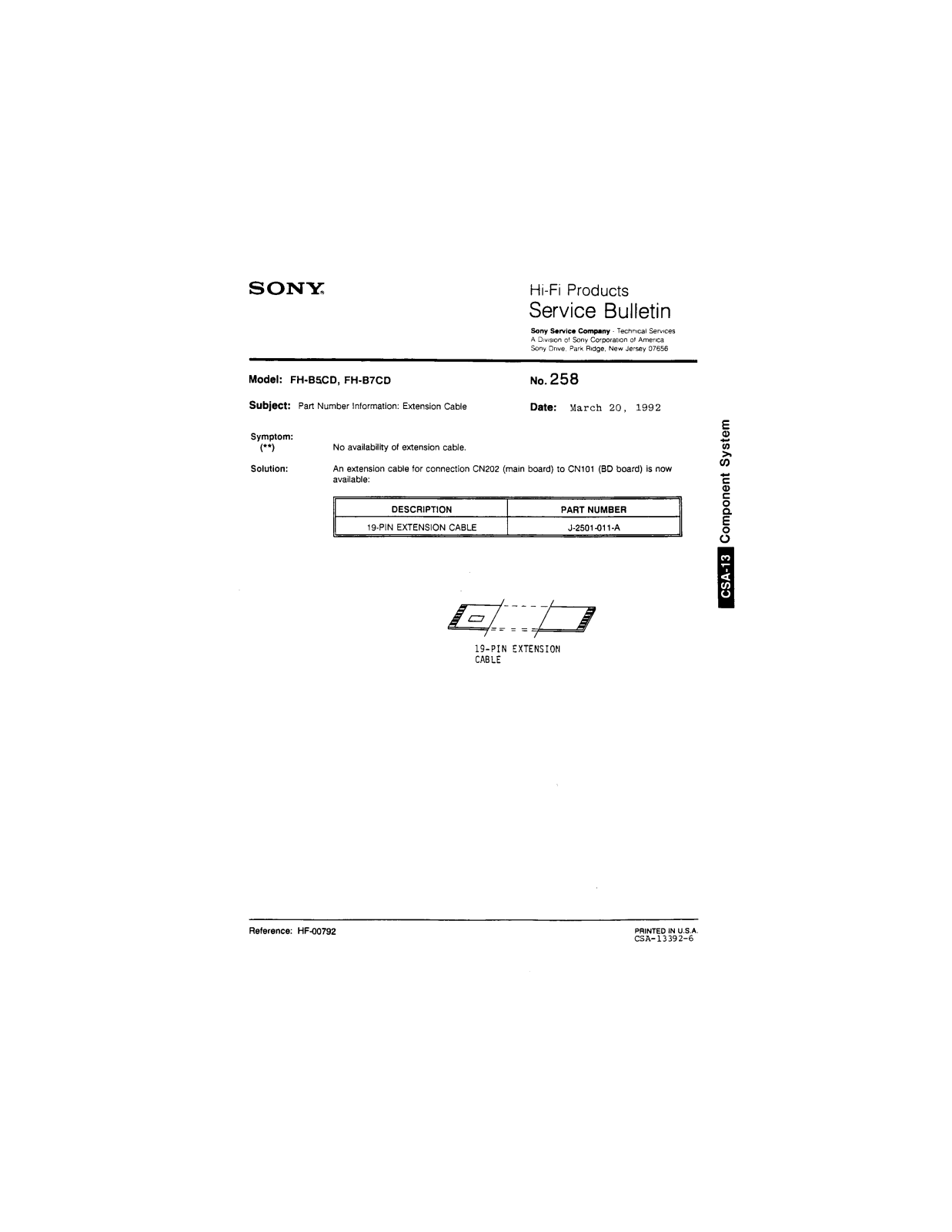 Sony FH-B5CD, FH-B7CD Service Manual