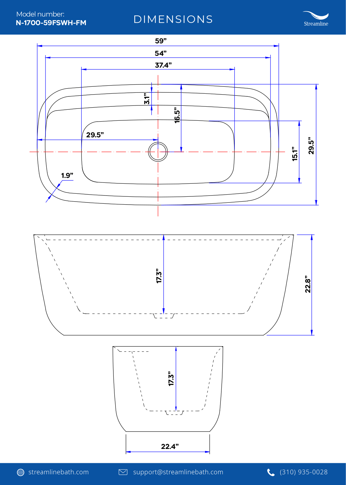 Streamline Bath SLBH7920 Specifications - ManualMachine.com