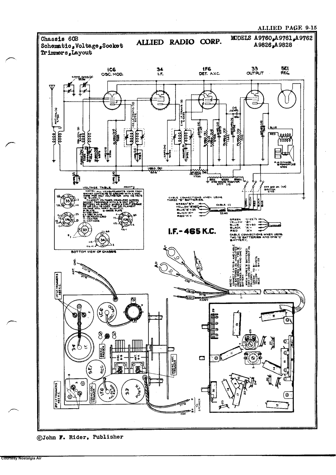 Allied Radio A9826, A9828 Schematic - ManualMachine.com