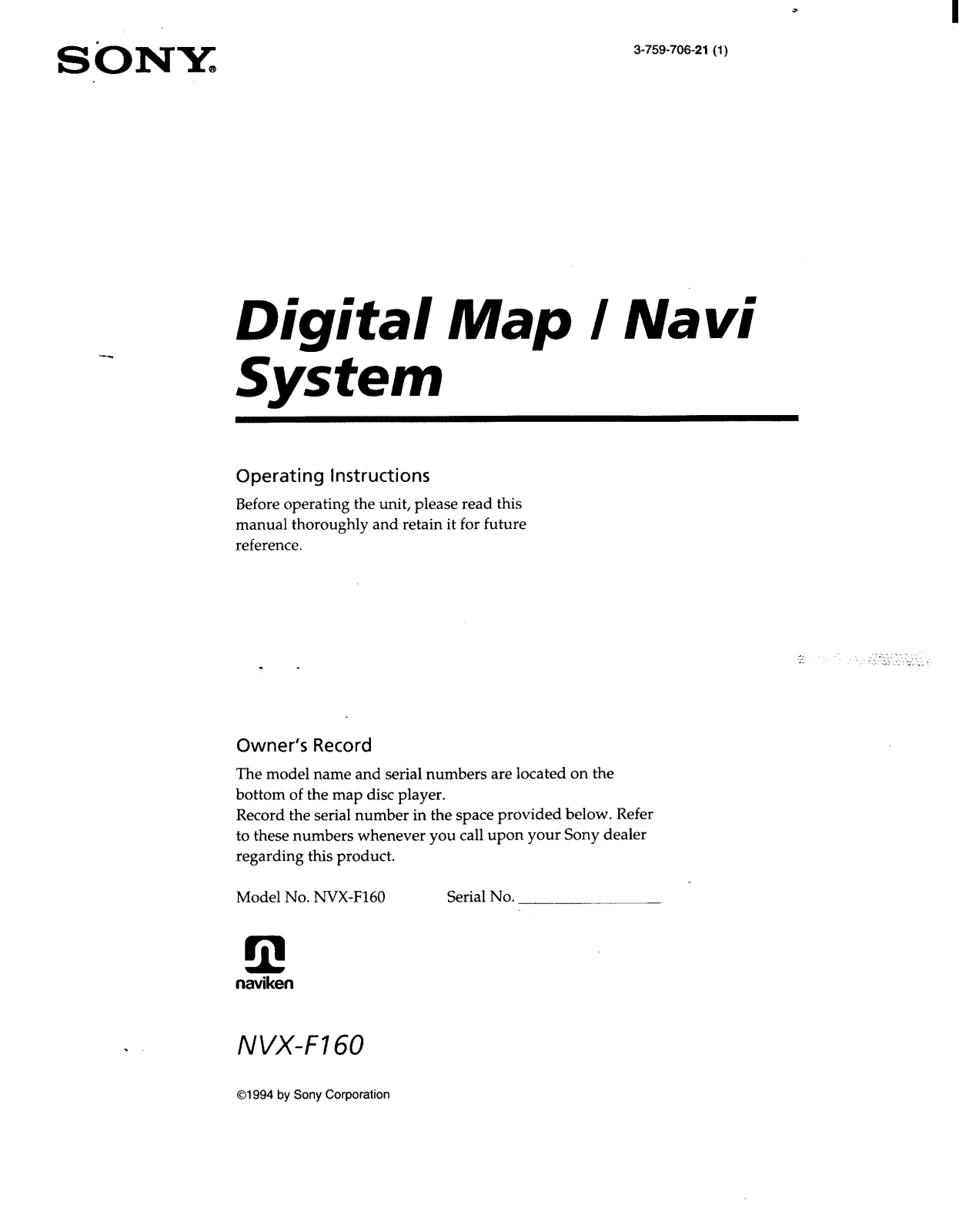 Sony NV-XF160 Operating manual