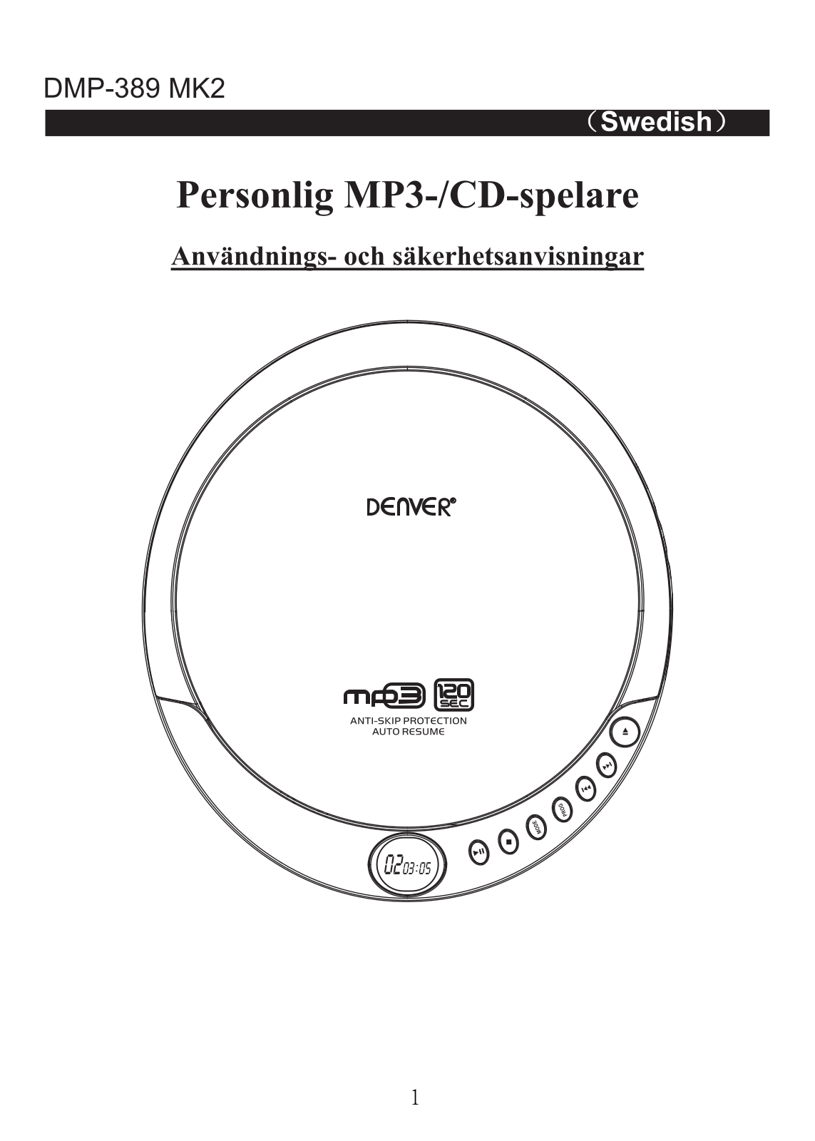 DENVER DMP-389MK2 User guide - ManualMachine.com