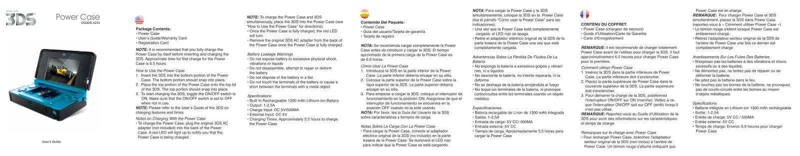 DreamGEAR DG3DS-4234 User Manual