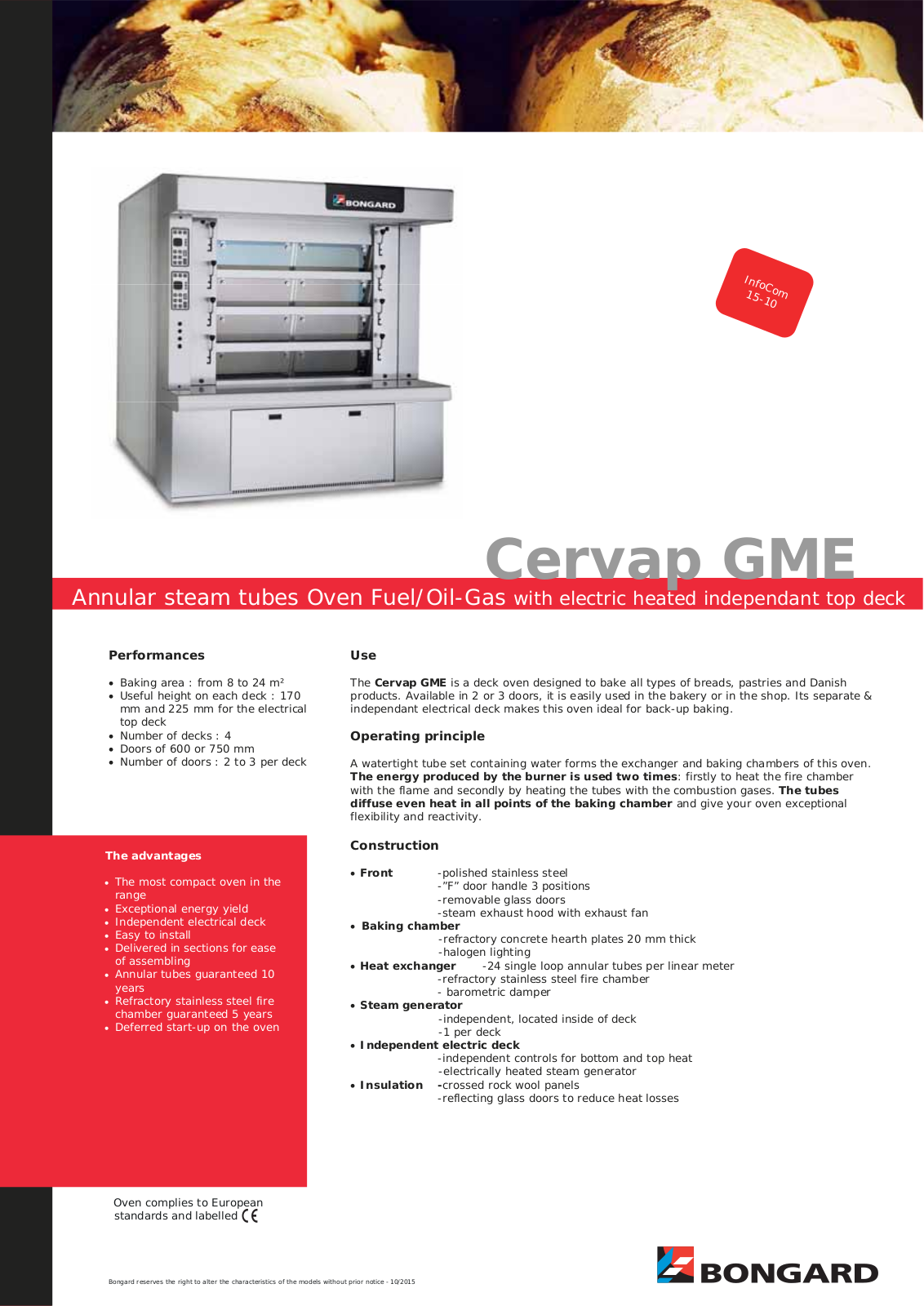 Bongard Cervap GME User Manual