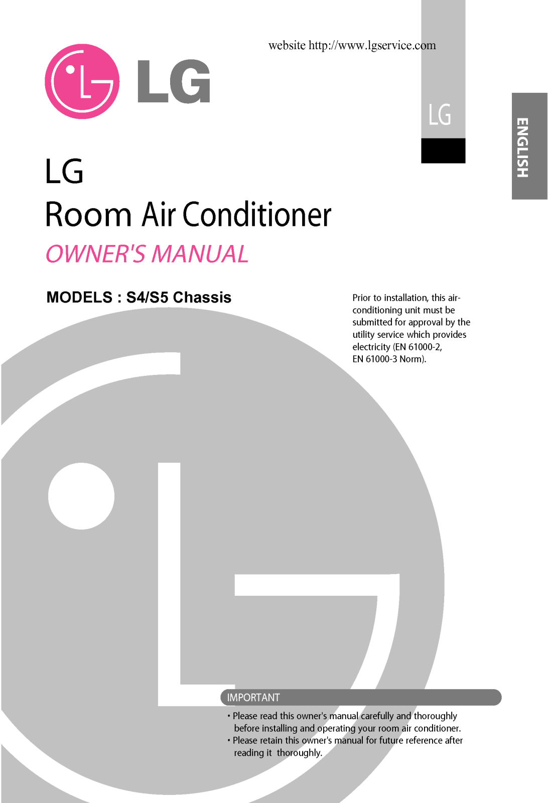 LG HSUC2465DA3, HSUC1264DA2 User Manual