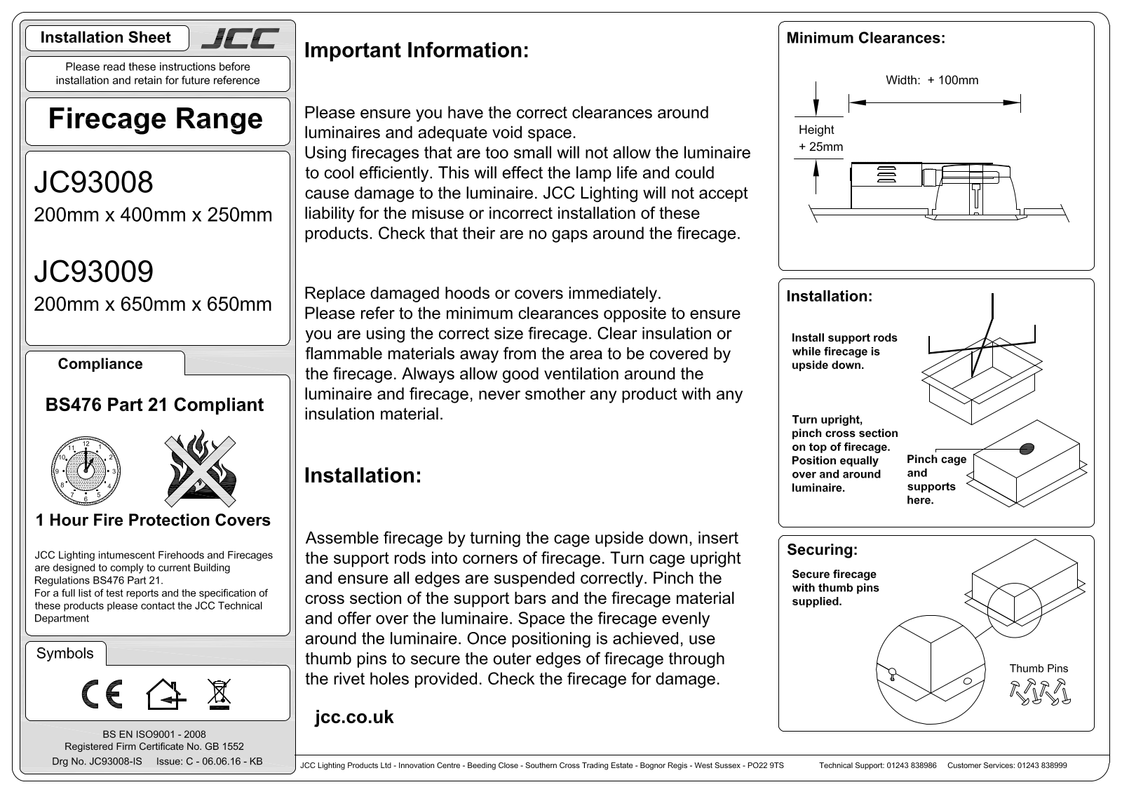 JCC JC93008 Installation Instructions - ManualMachine.com