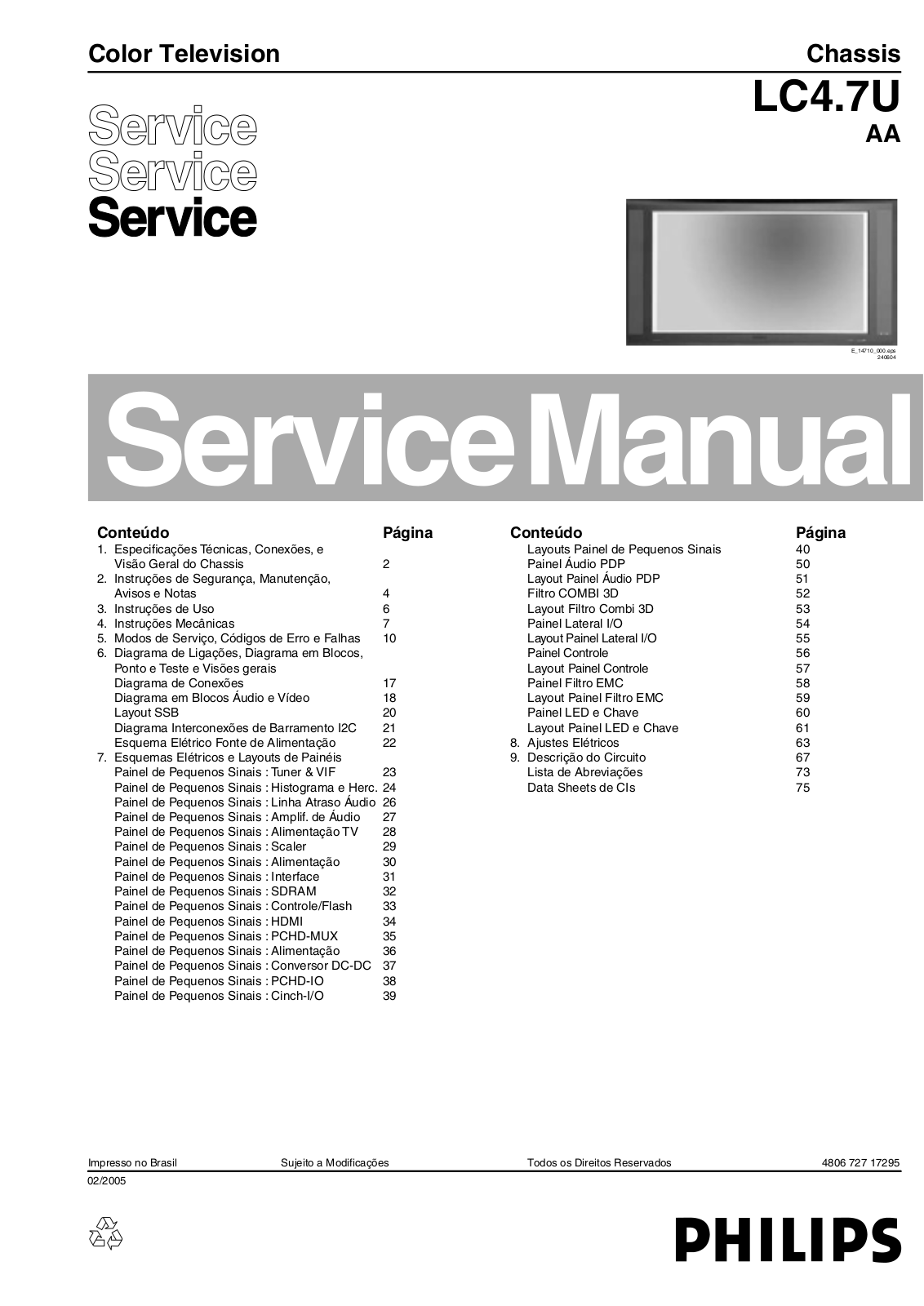 Philips LC4.7U Schematic