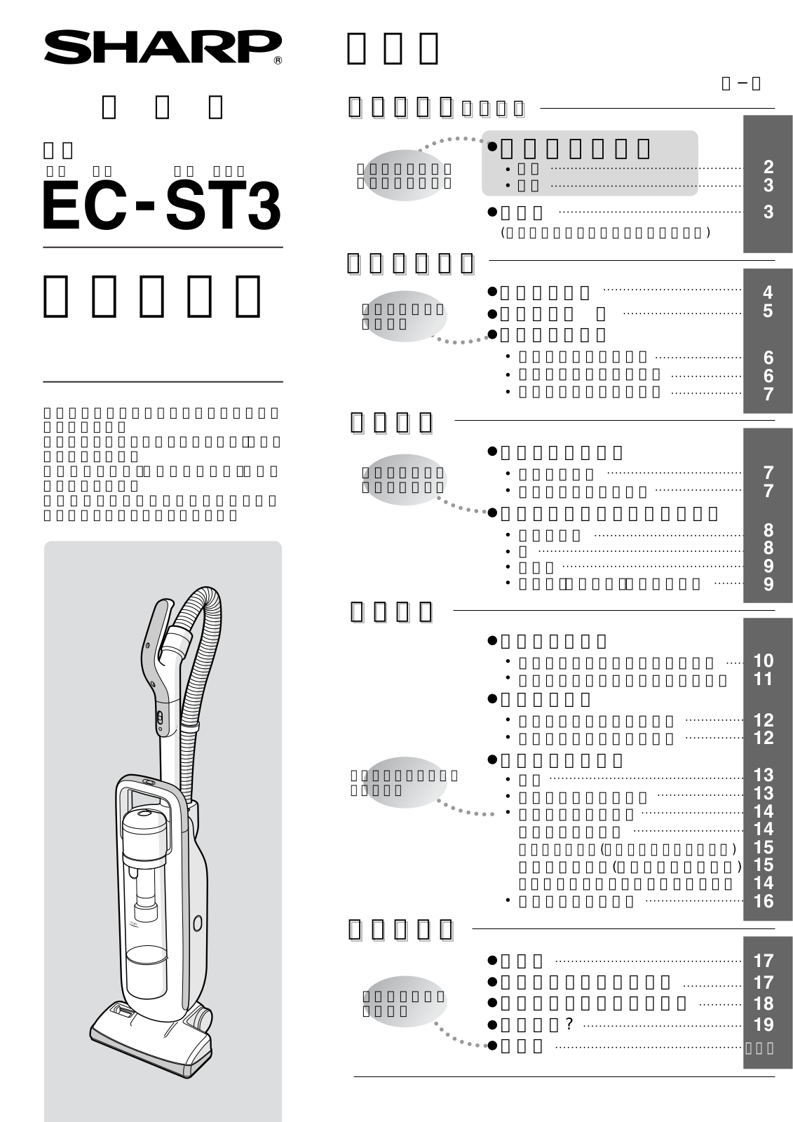 SHARP EC-ST3 User guide