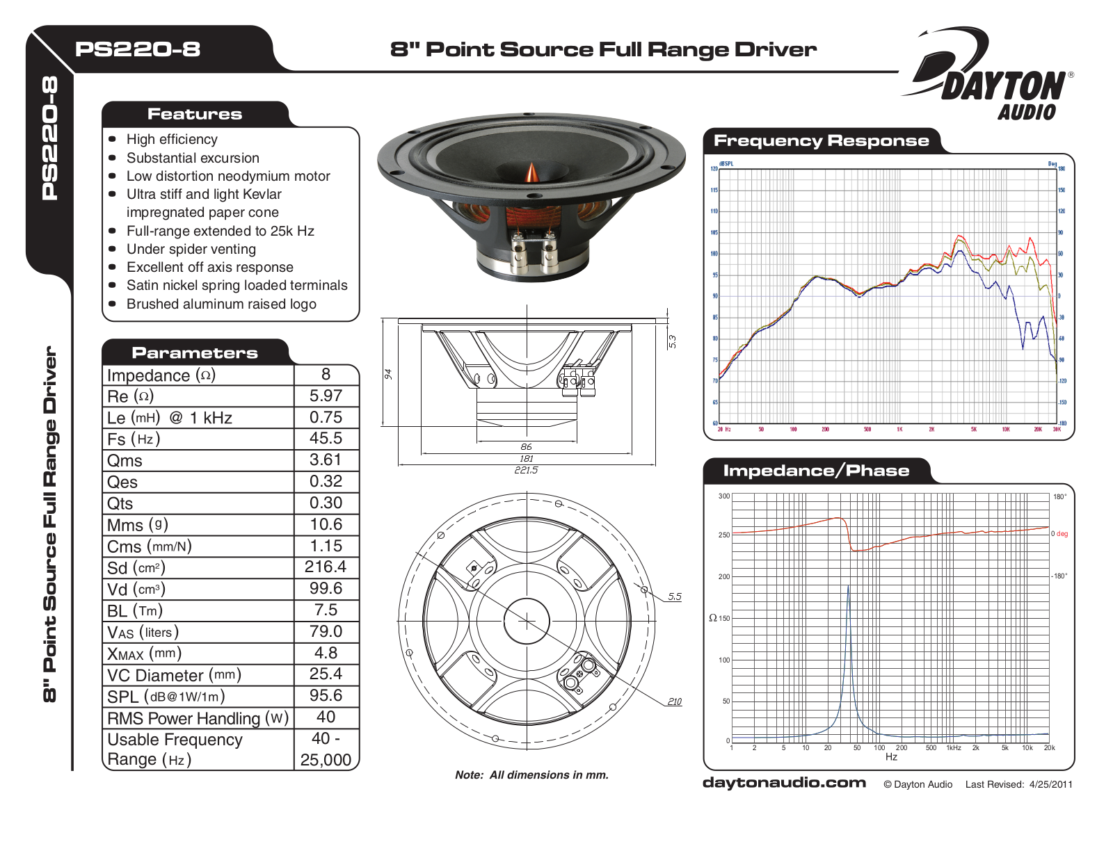 Dayton PS220-8 User Manual