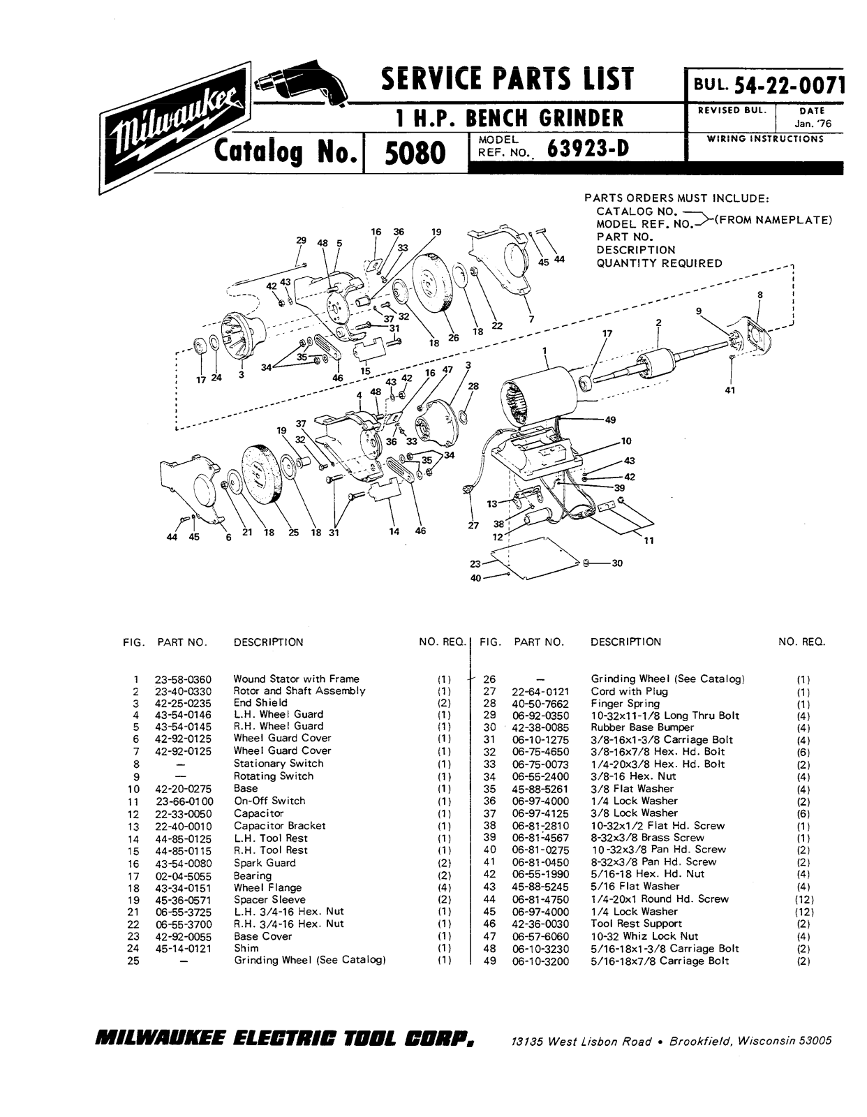 Milwaukee Bench Grinder User Manual - ManualMachine.com