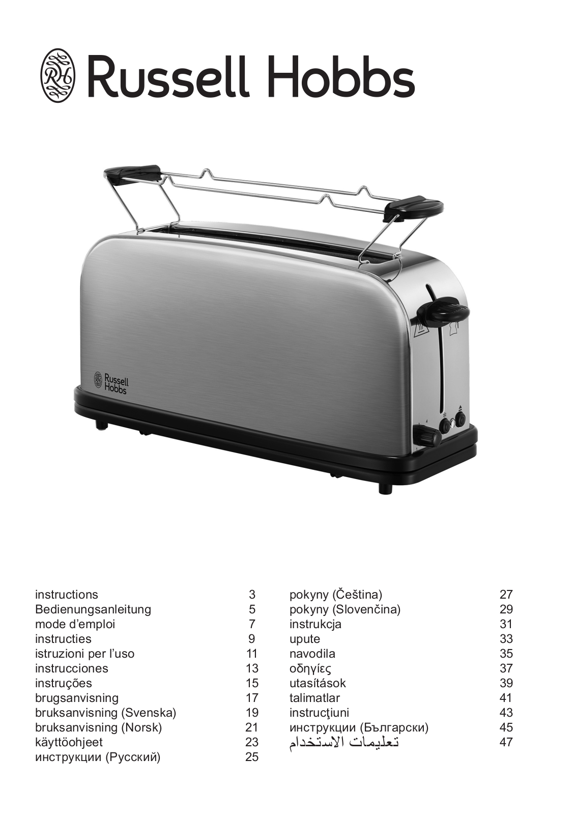 RUSSELL HOBBS 21396-56 operation manual