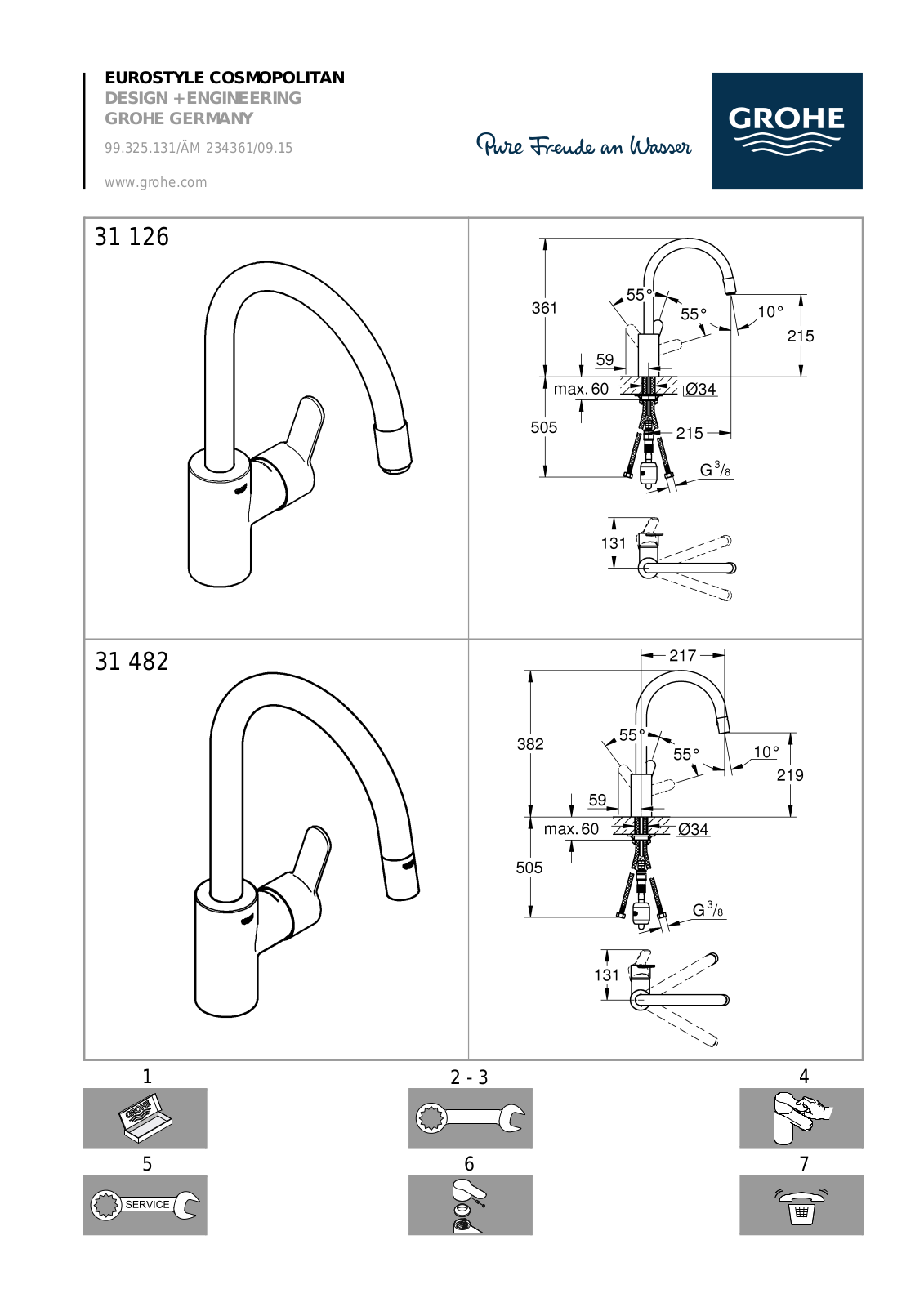 GROHE 31482 User Manual