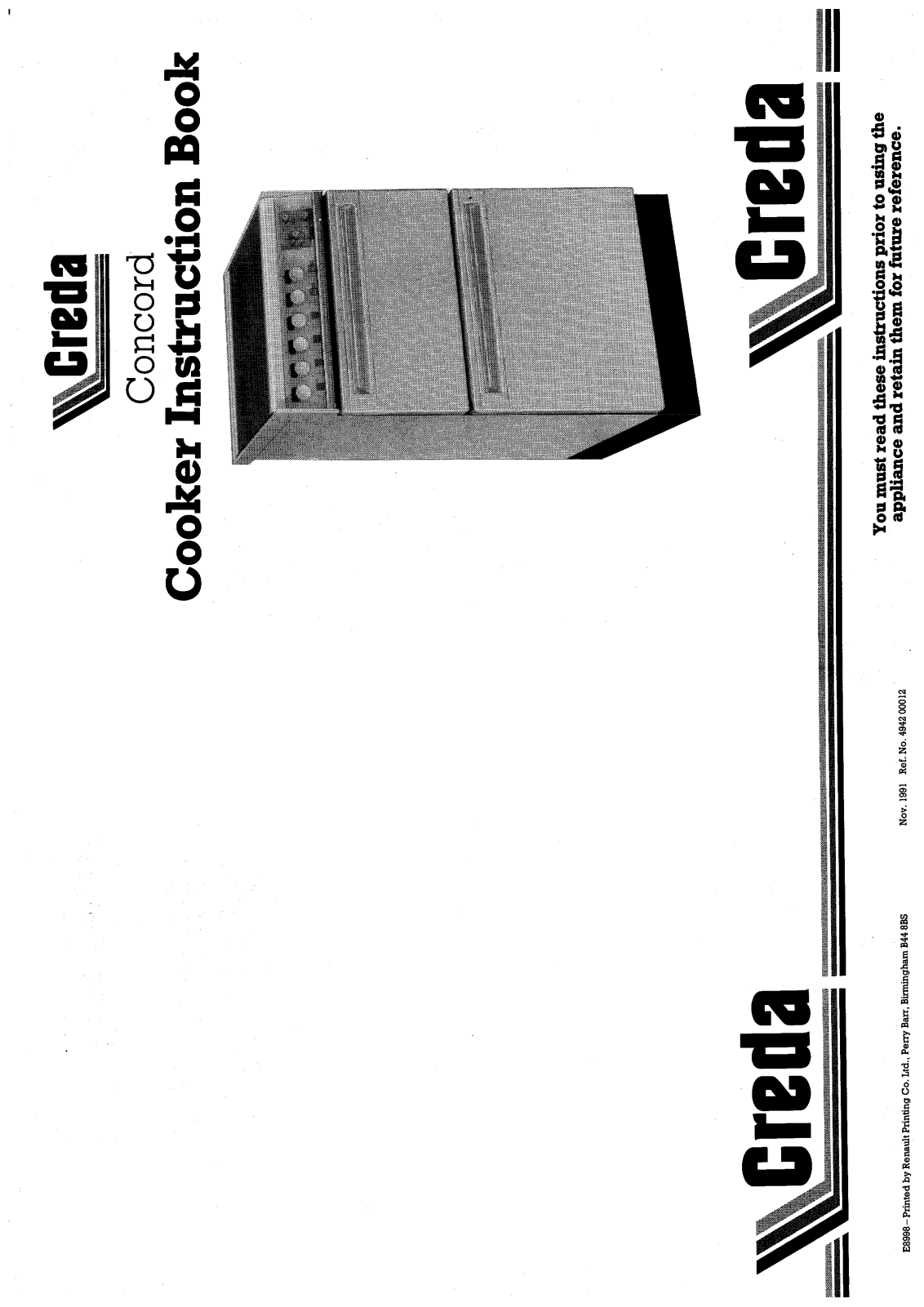 Creda HB49421 User Manual