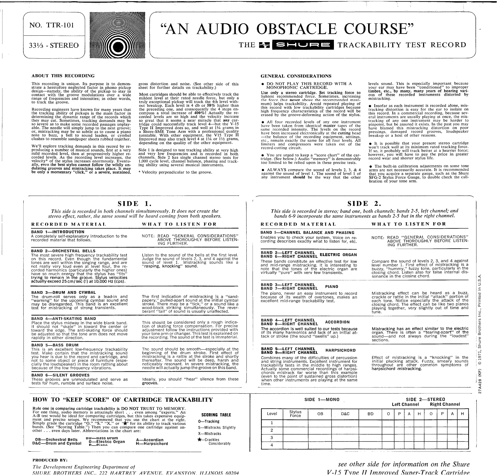 Shure Phonograph TTR-101 User Guide - ManualMachine.com