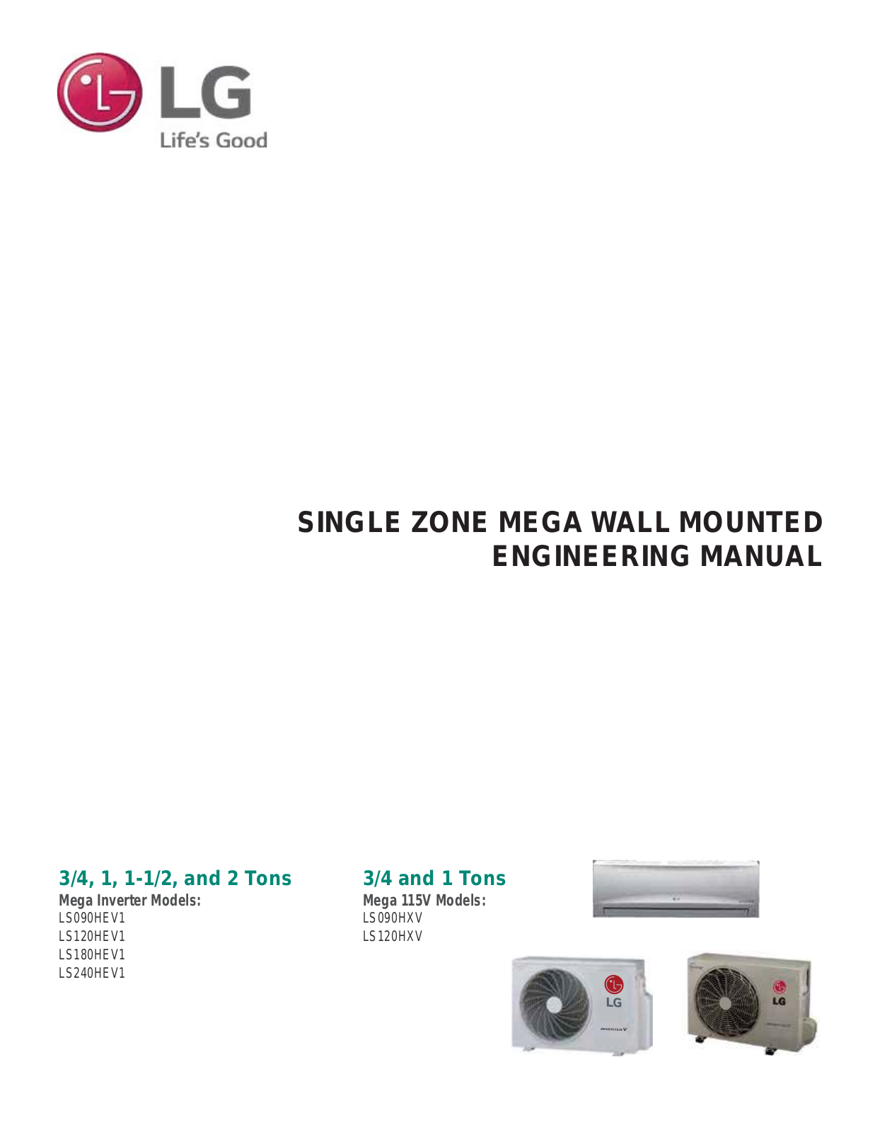 LG LS090HXV Installation manual