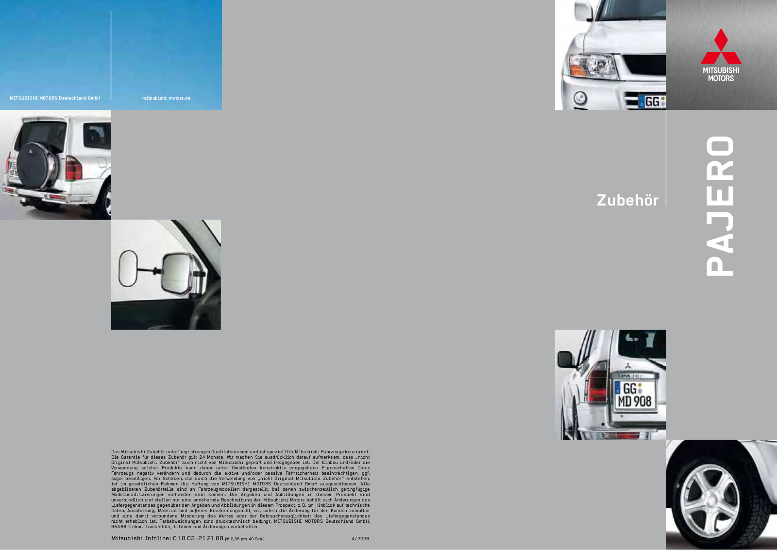 Mitsubishi PAJERO PRODUCT REFERENCE MANUAL