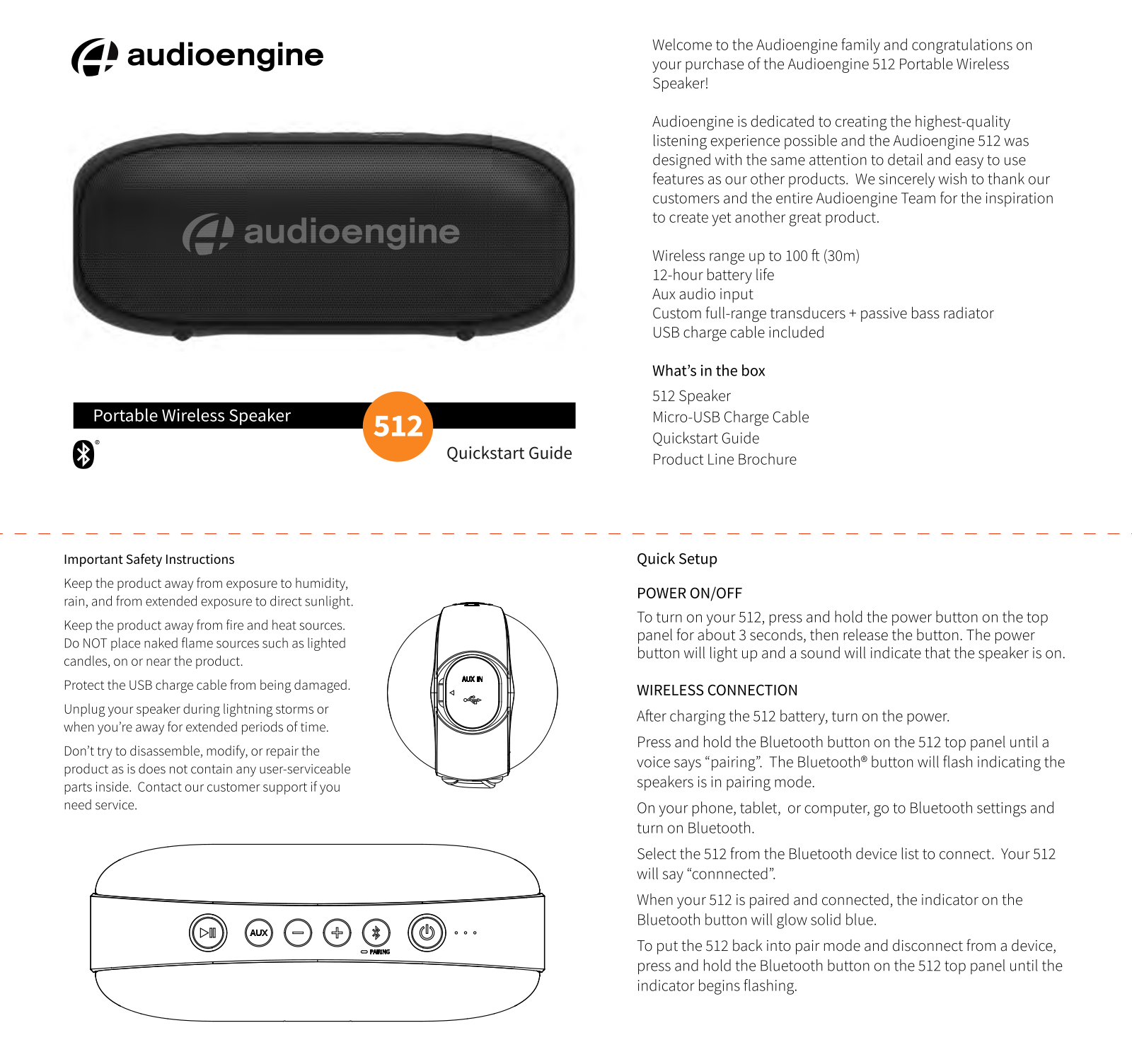 AUDIOENGINE 512 black, 512 forest green 512_quickstart-web-1.pdf - ManualMachine.com