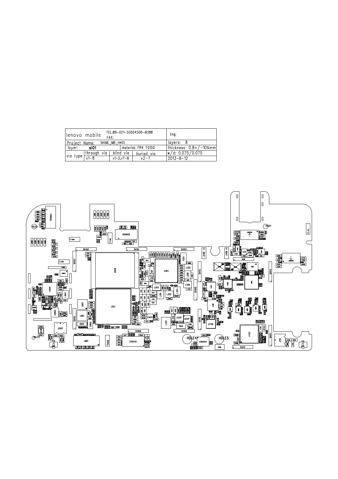 Lenovo MB-H401 shematics