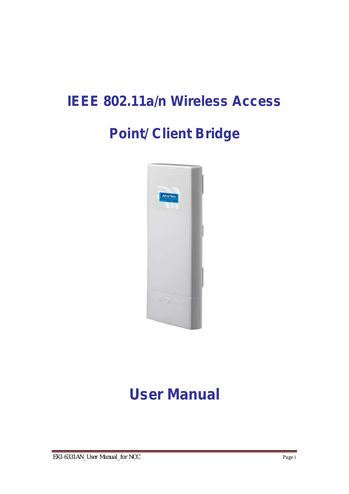 Advantech Co EKI 6331AN User Manual