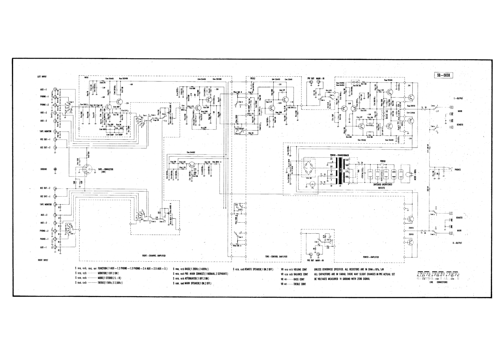 Luxman SQ-530-X Schematic