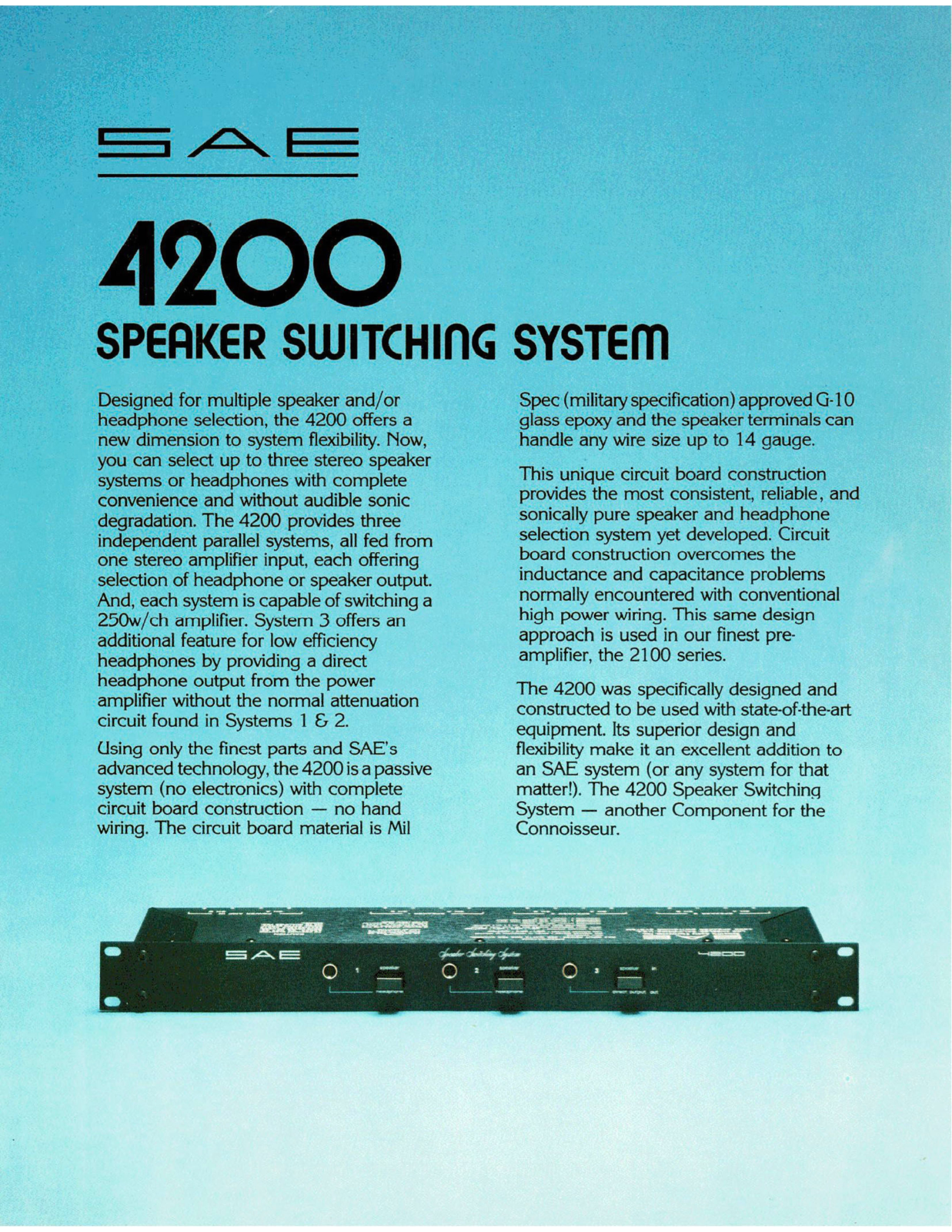 SAE 4200 datasheet - ManualMachine.com