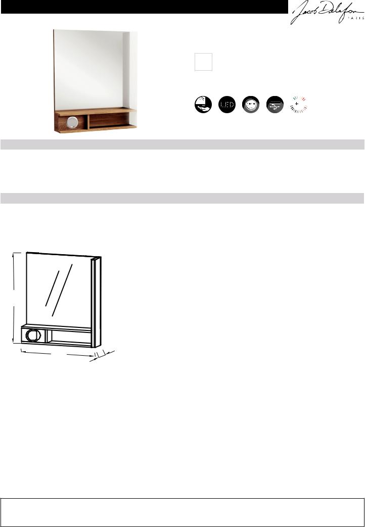 Jacob Delafon TERRACE PREMIUM EB1735DRU-G1C Datasheet