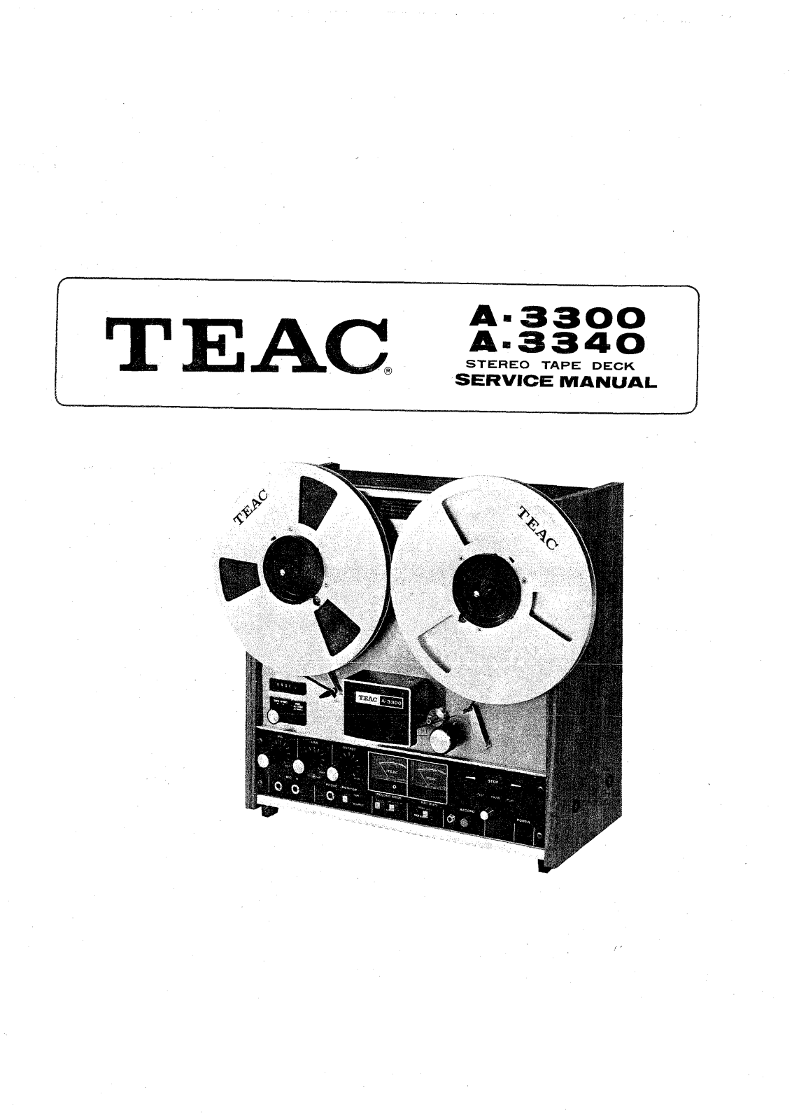 TEAC A-3300 Service manual