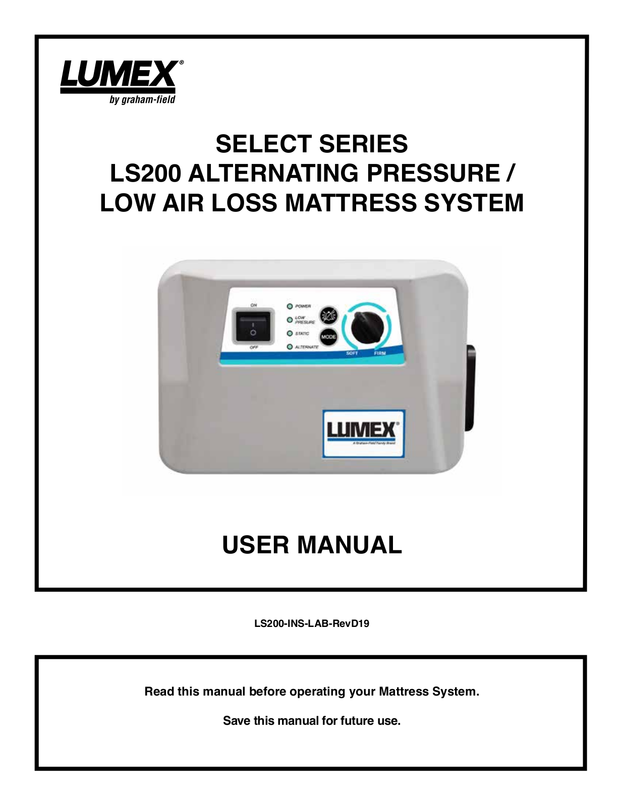 Lumex LS200 USER MANUAL - ManualMachine.com