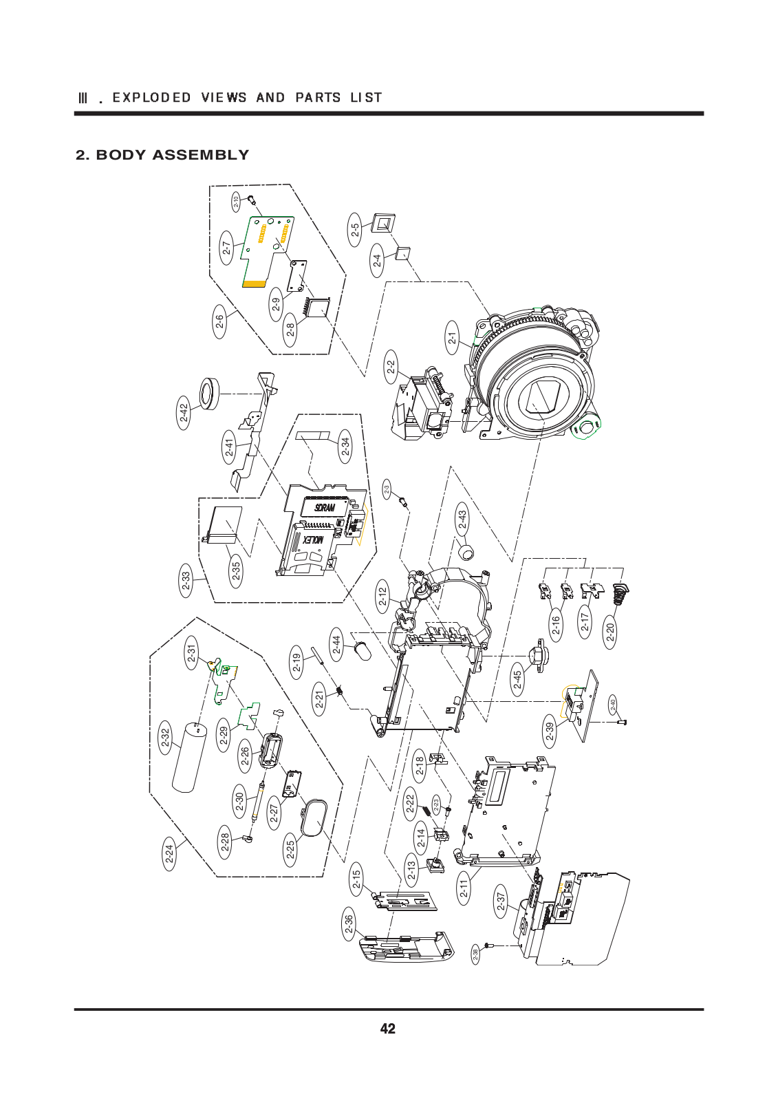 SAMSUNG DIGIMAX U-CA4 Assembly