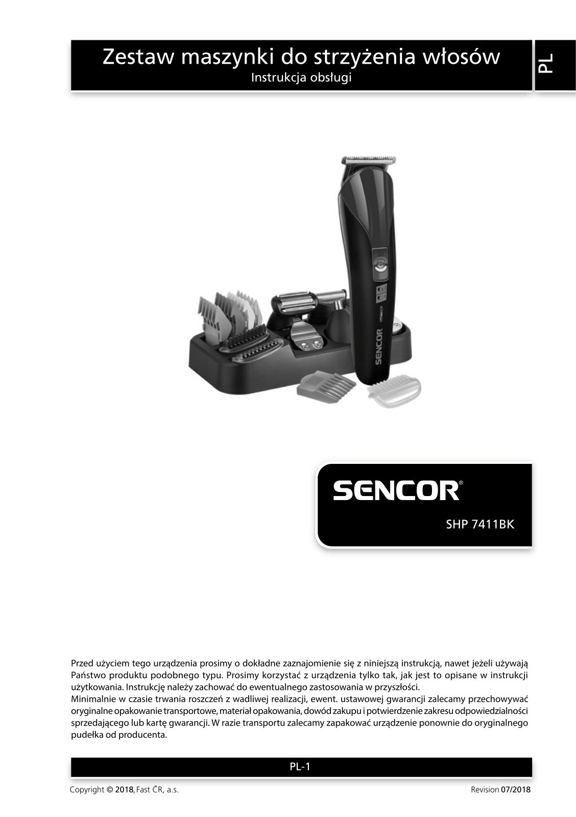 SENCOR SHP 7411BK User guide - ManualMachine.com