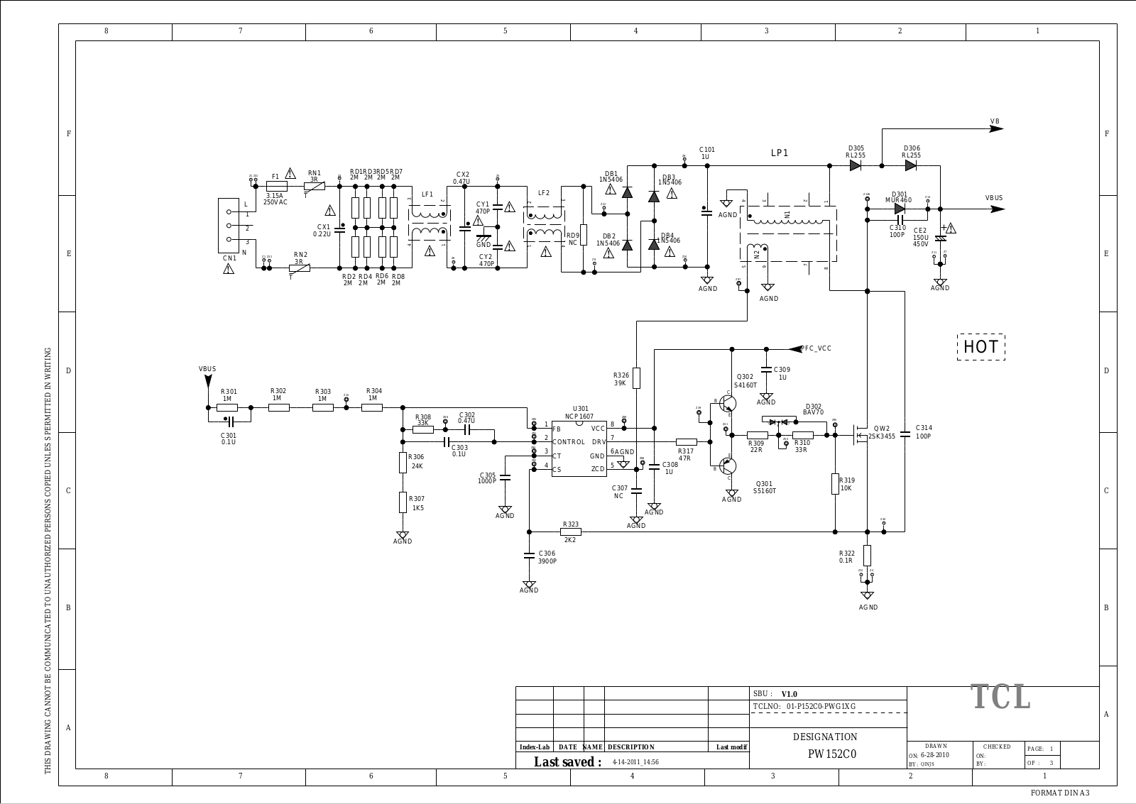TCL 40-P152C0-PWG1XG Schematic