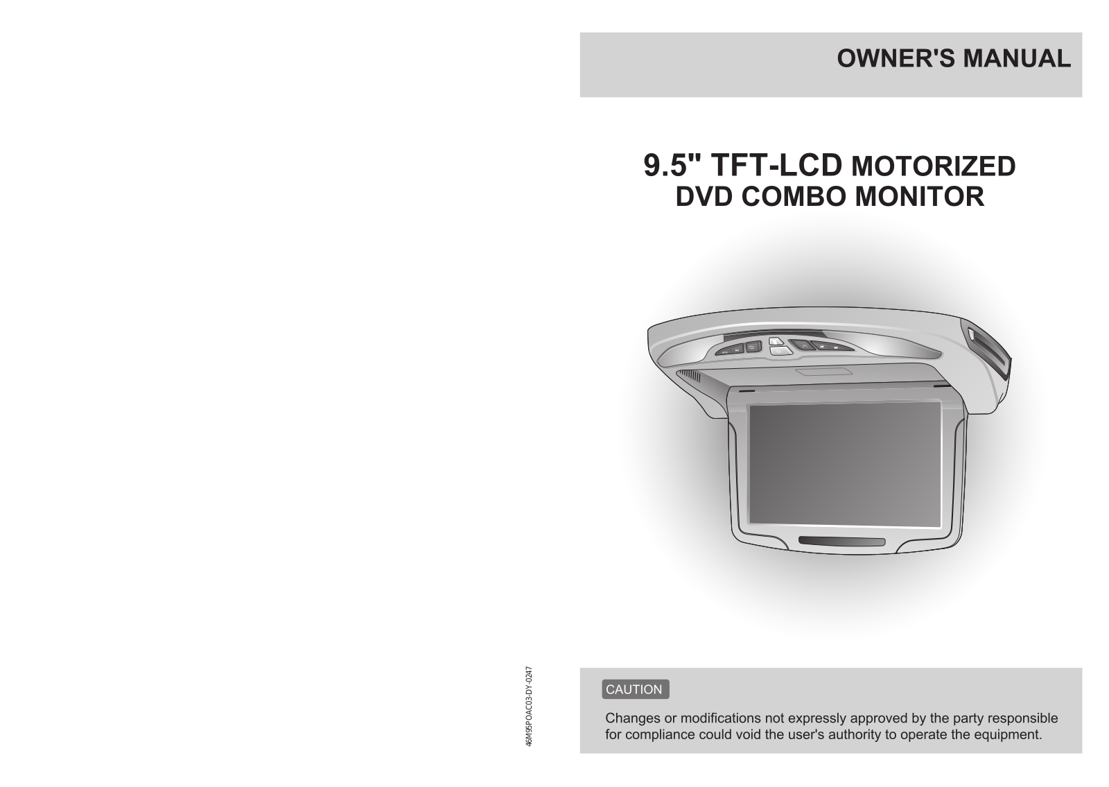 Power Acoustik PMDM-96CM Owners Manual