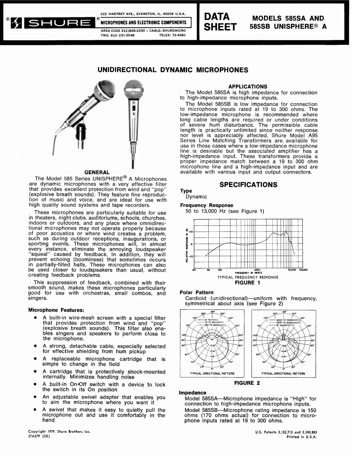 Shure 585SA User Guide - ManualMachine.com