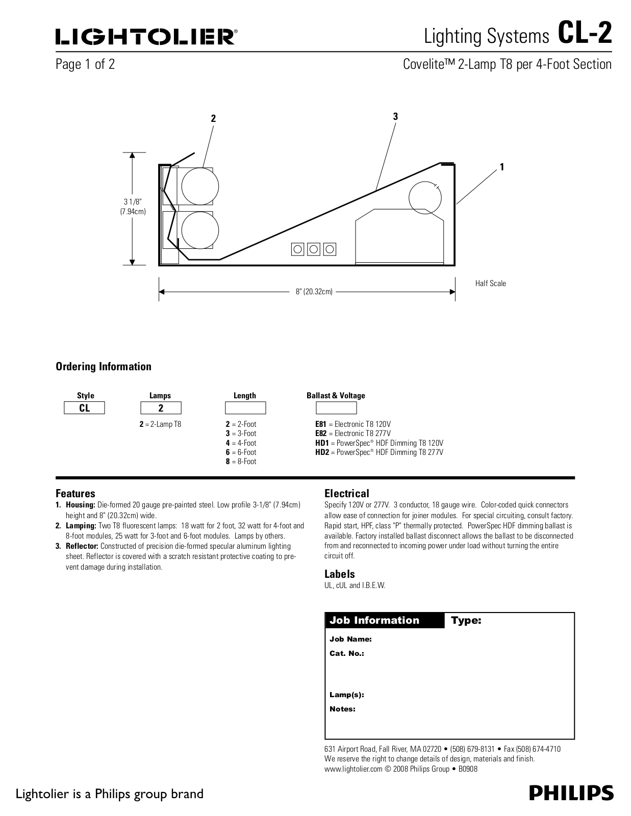 Lightolier CL-2 User Manual