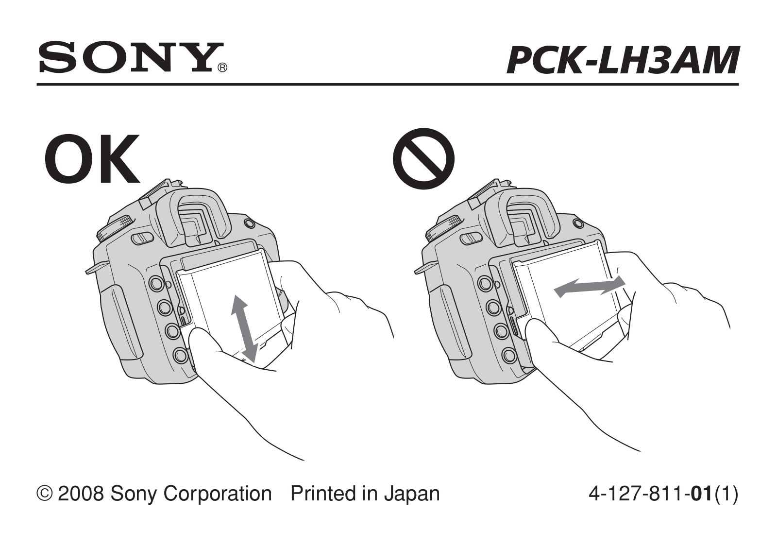 Sony PCK-LH3AM Notes