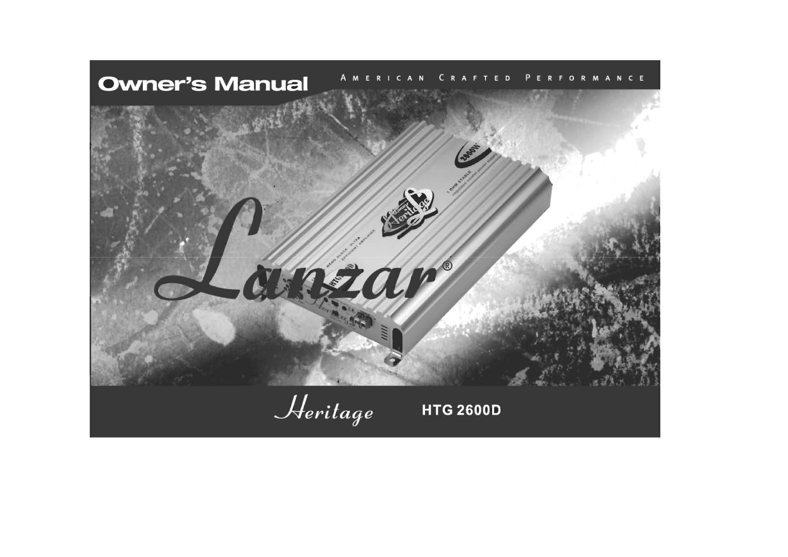 Lanzar Car Audio HTG 2600D User Manual