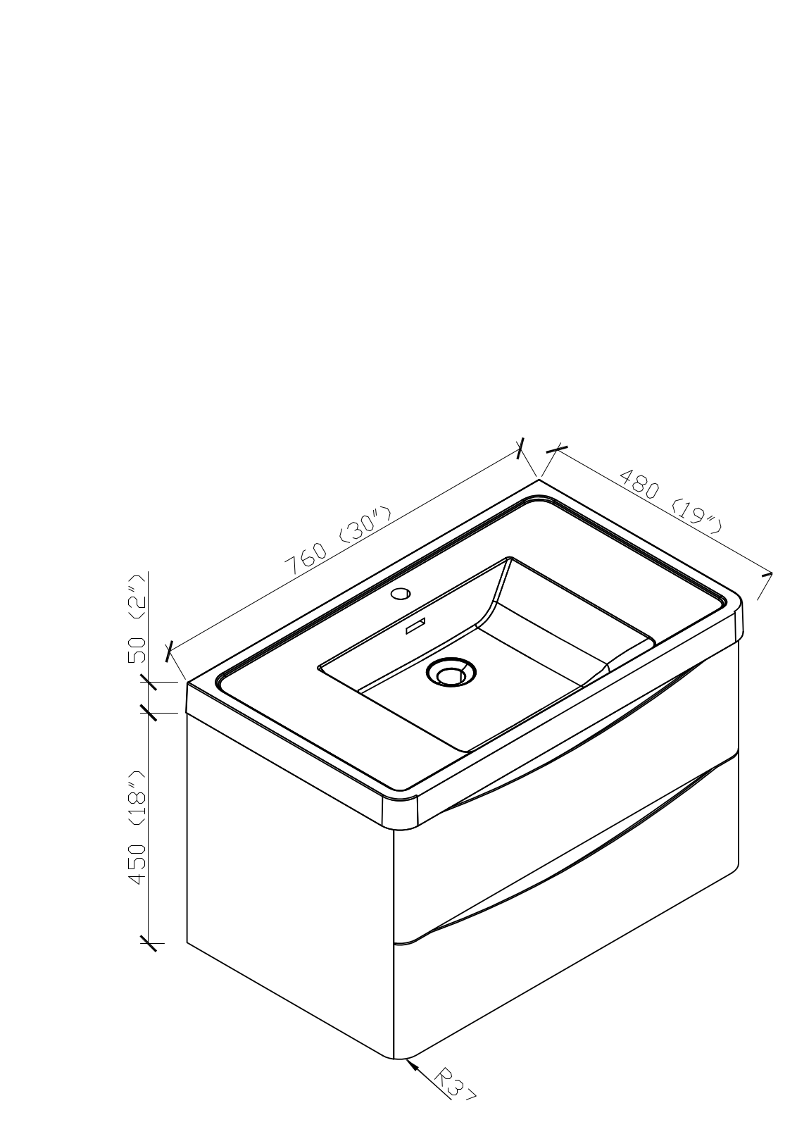Foundstone W004774368 Dimensions - ManualMachine.com