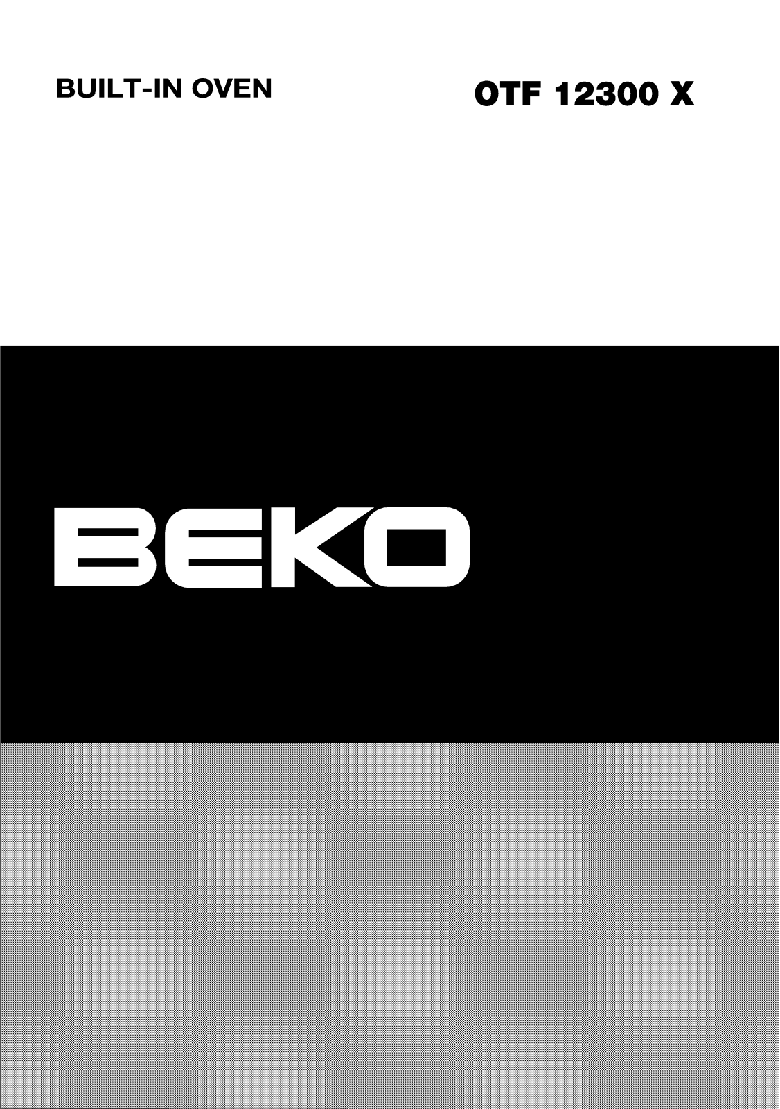 Beko OTF12300 Manual