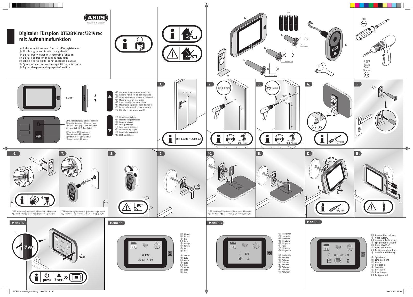 ABUS DTS2814rec, DTS3214rec User guide