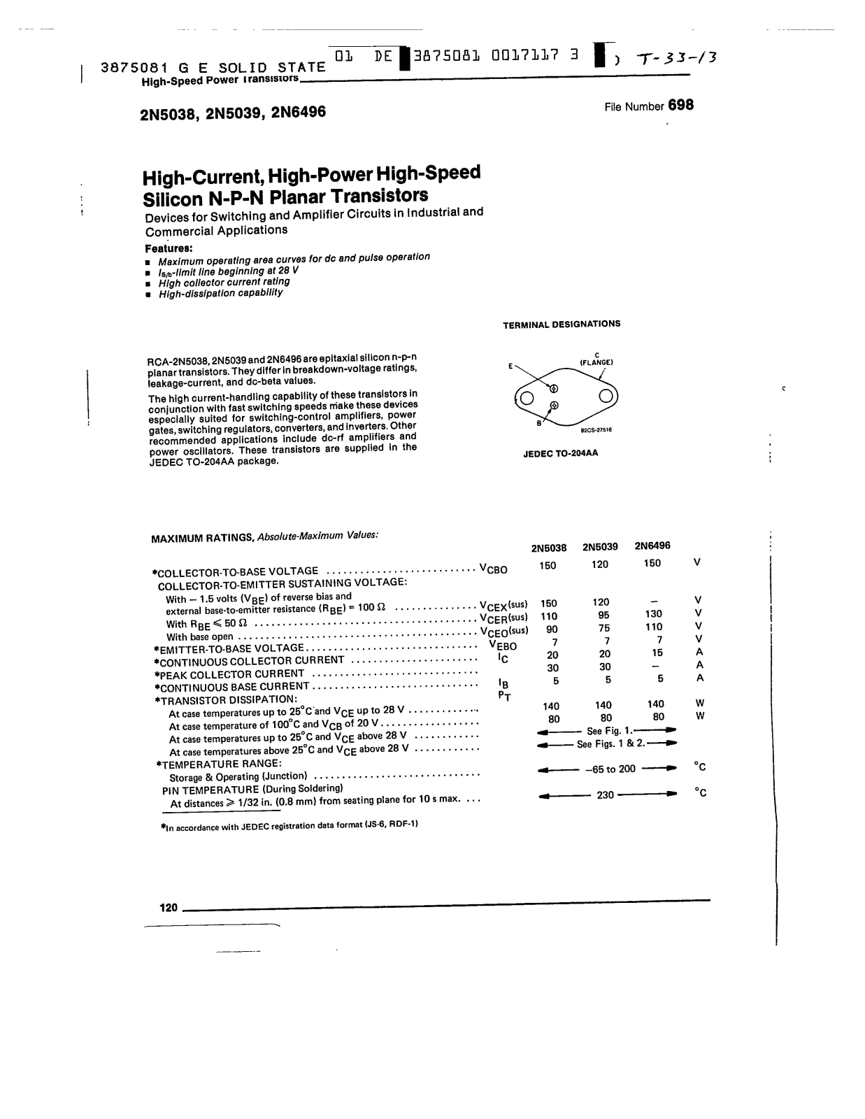 Datasheet 2n6946 Datasheet - ManualMachine.com