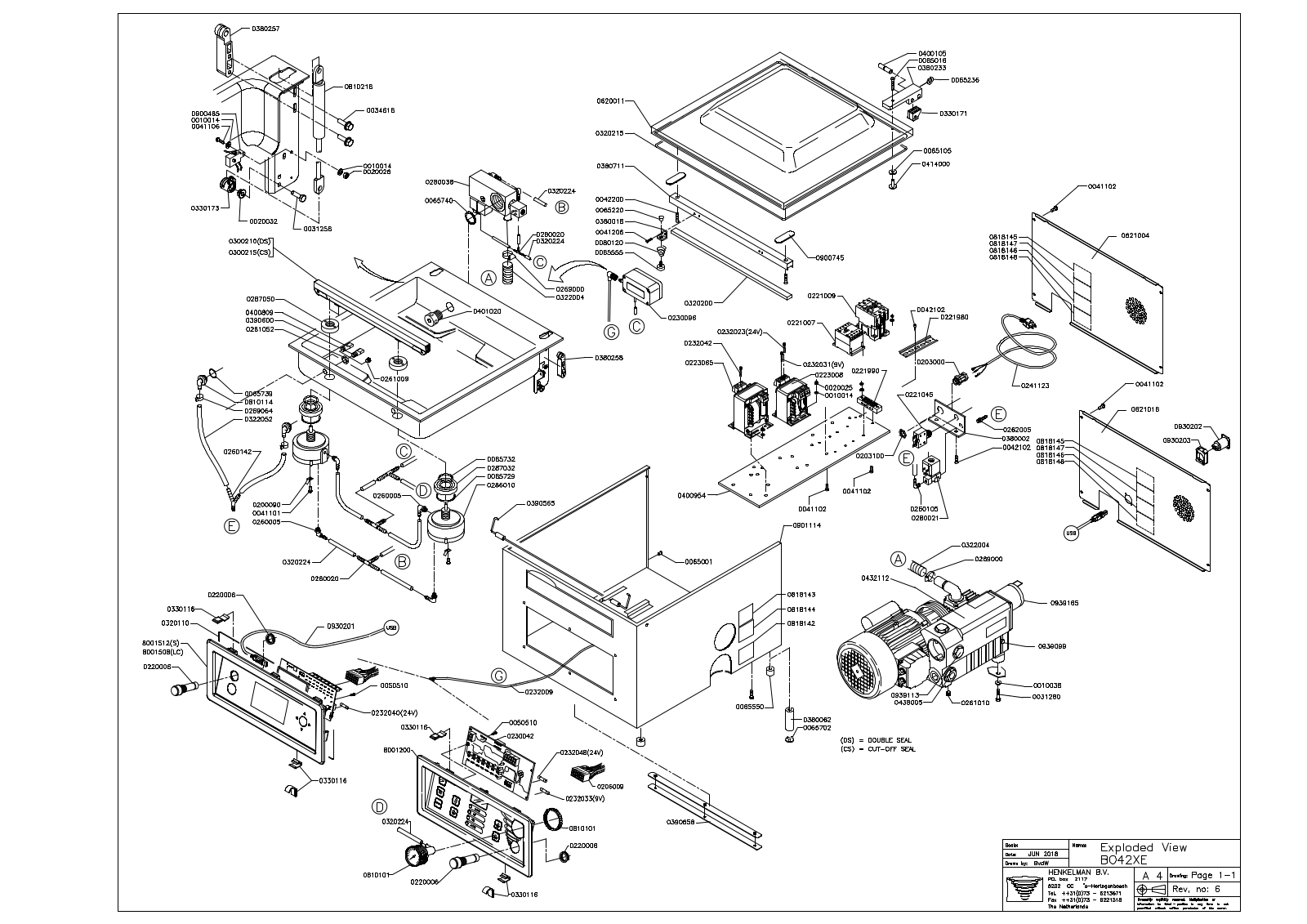 Henkelman Boxer 42XL Parts Diagram