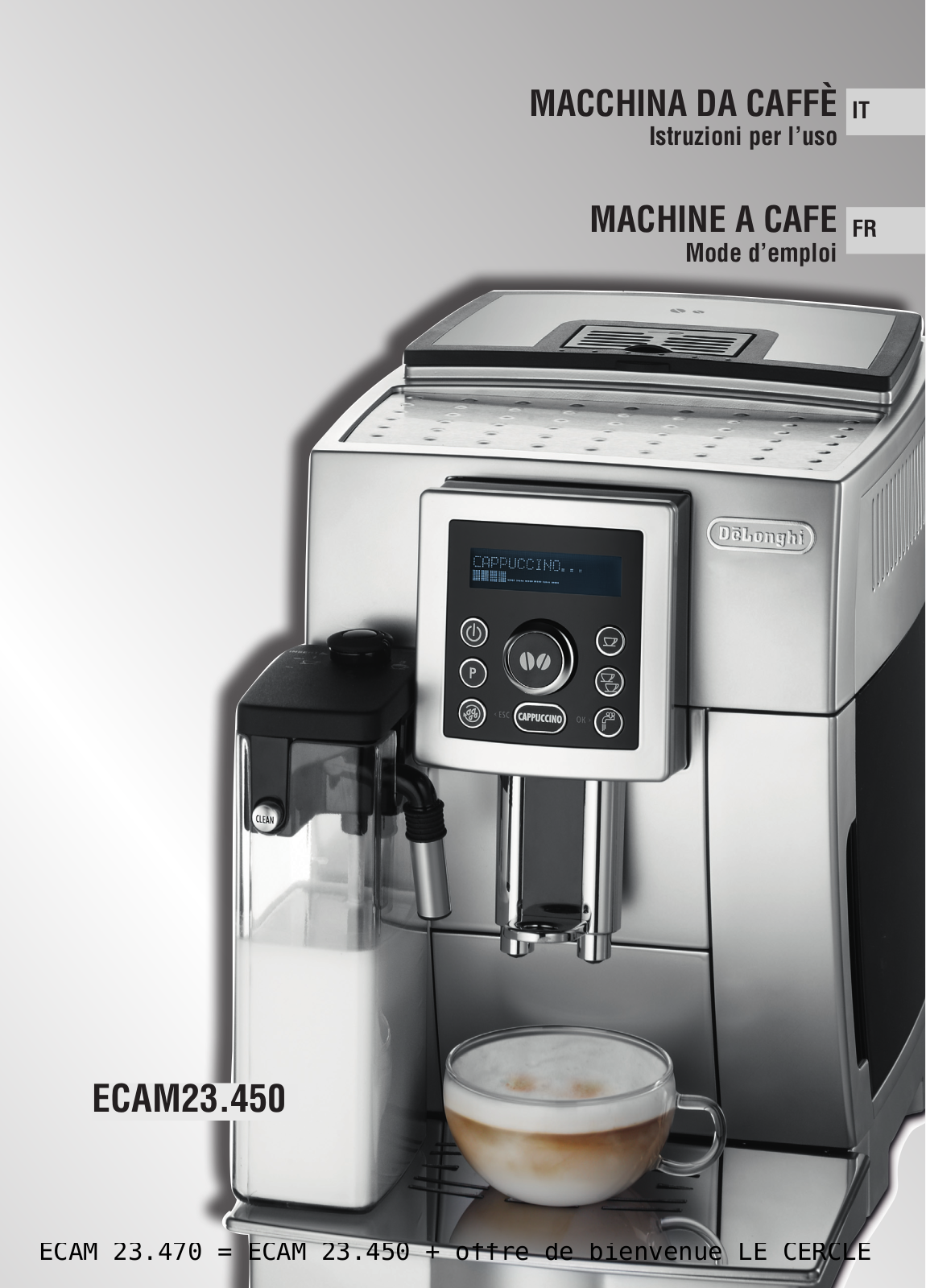 DELONGHI ECAM 23.470.S User Manual