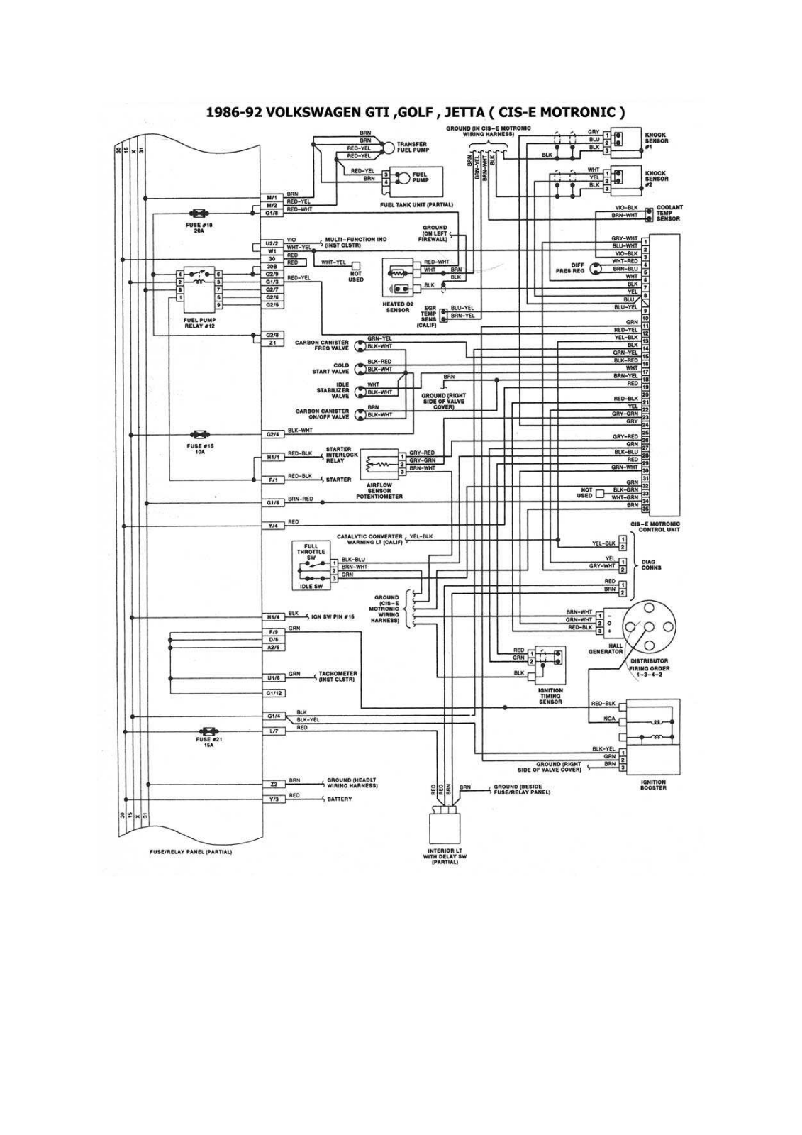 Volkswagen Golf 22-36 esqvw20 Diagram