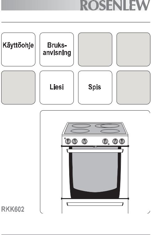 Rosenlew RKK602 User Manual