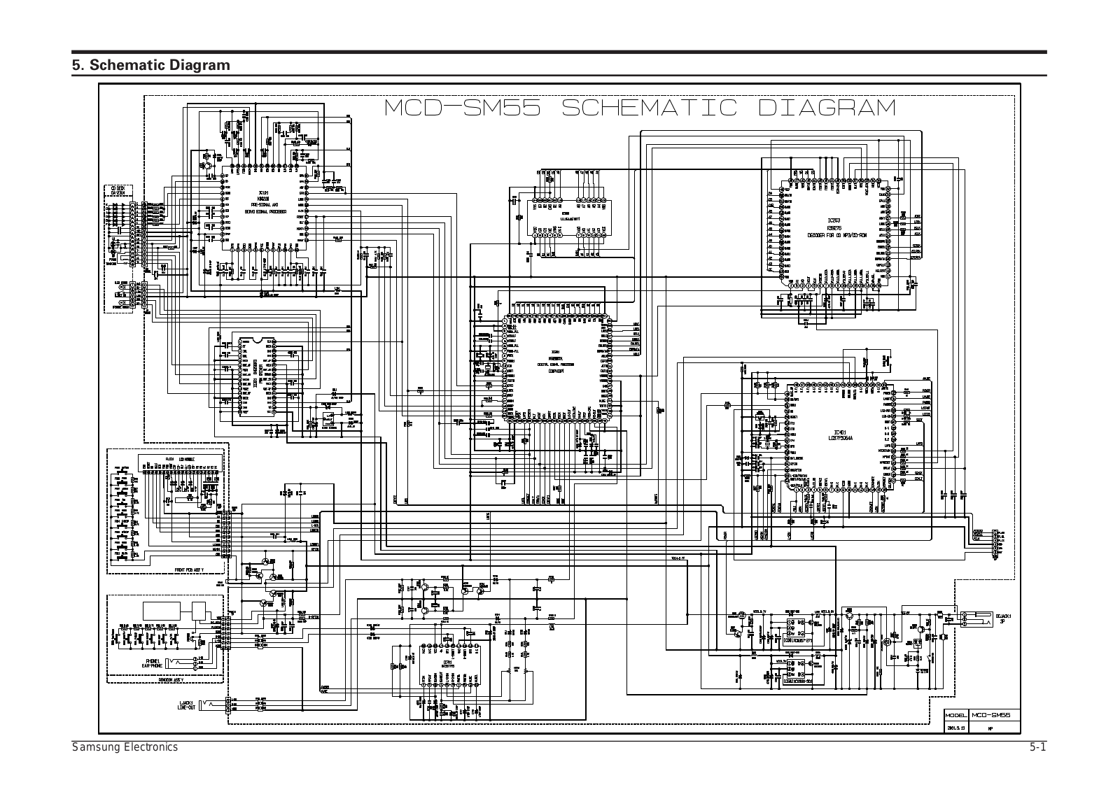 SAMSUNG MCD-SM55, MCDSM55H_ELS Schematic Diagram