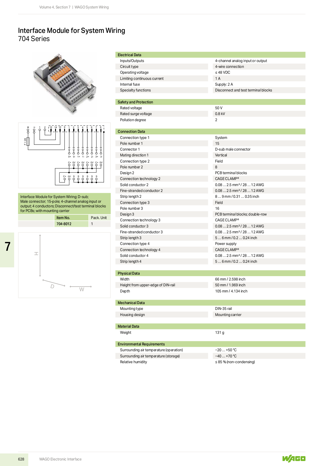 Wago 704 Series Catalog Page