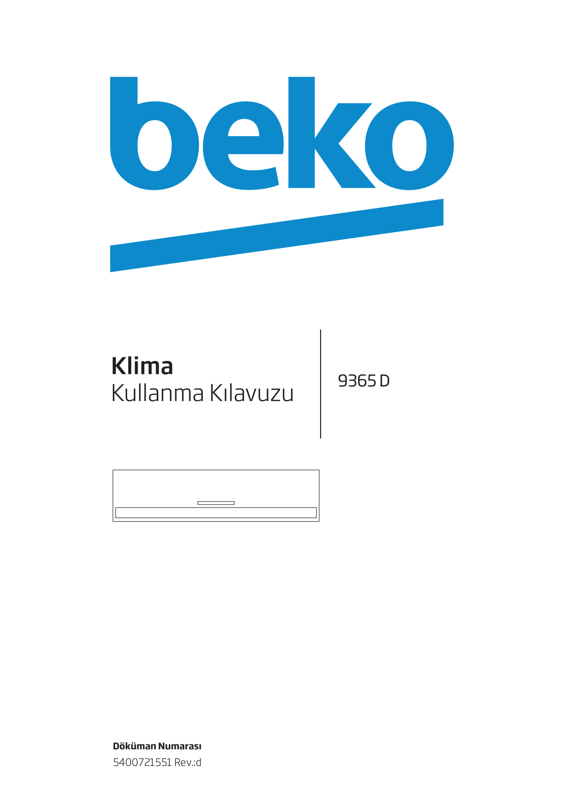 Beko 9365D User manual