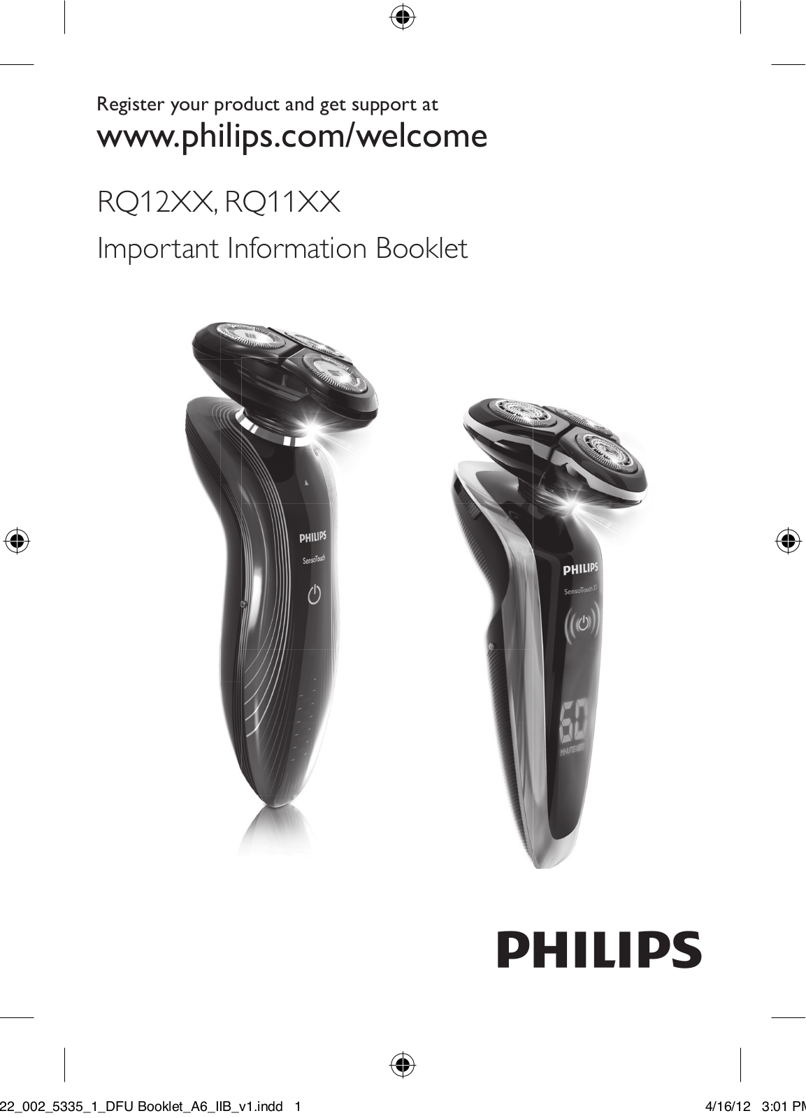 Philips RQ 1295 User Manual