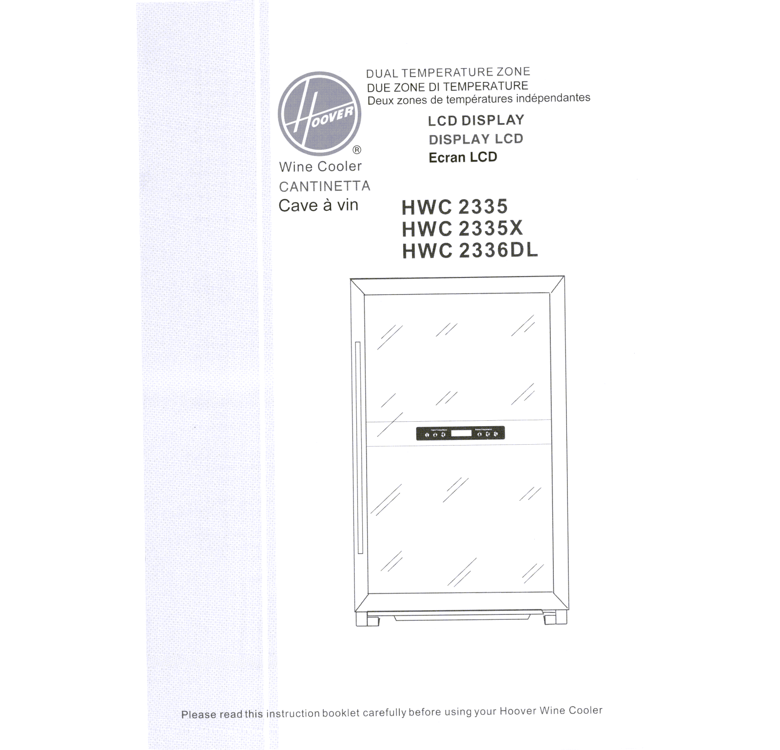 HOOVER HWC2335X, HWC 2336 DL, HWC2335 User Manual